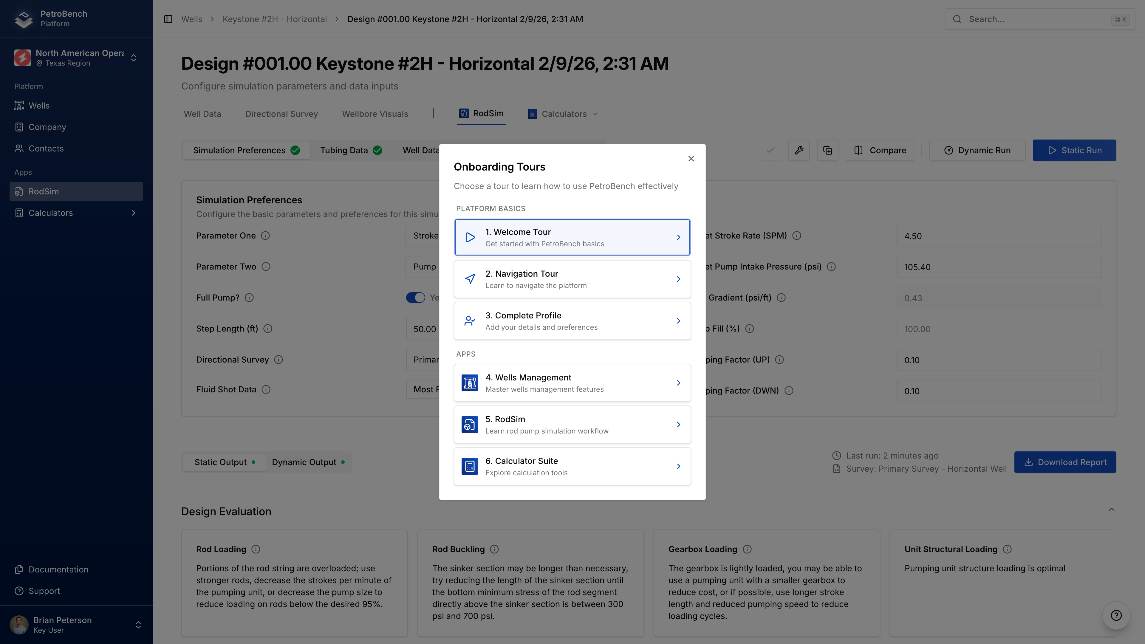 Tours de integração
