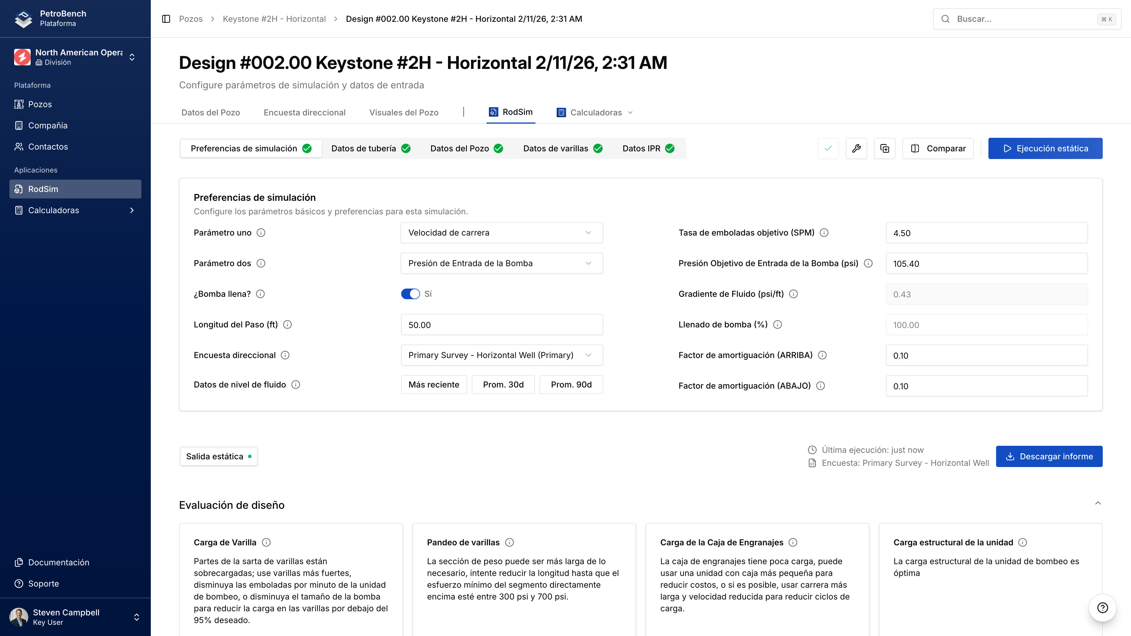 Preferencias de Simulacion