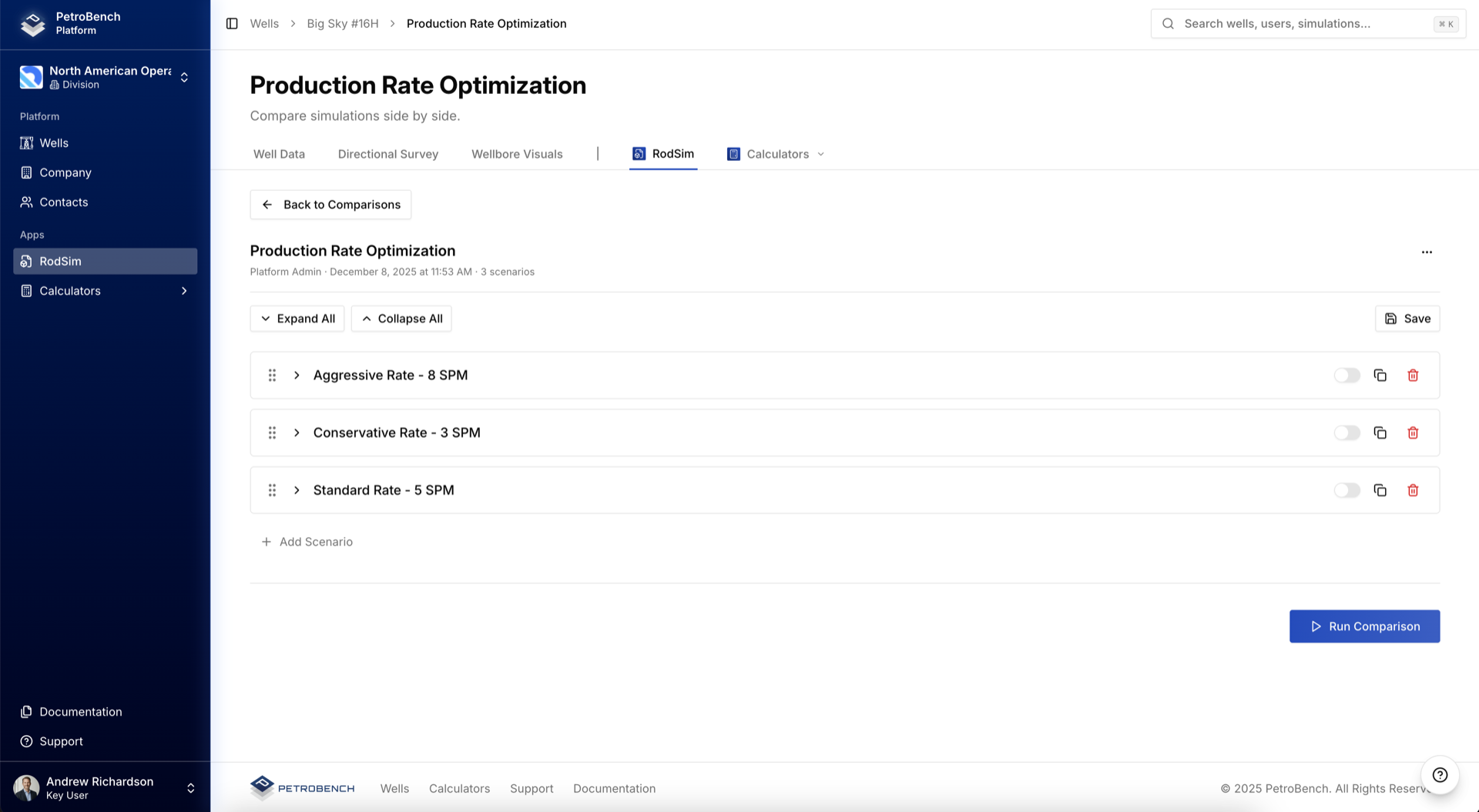 Comparison Scenarios