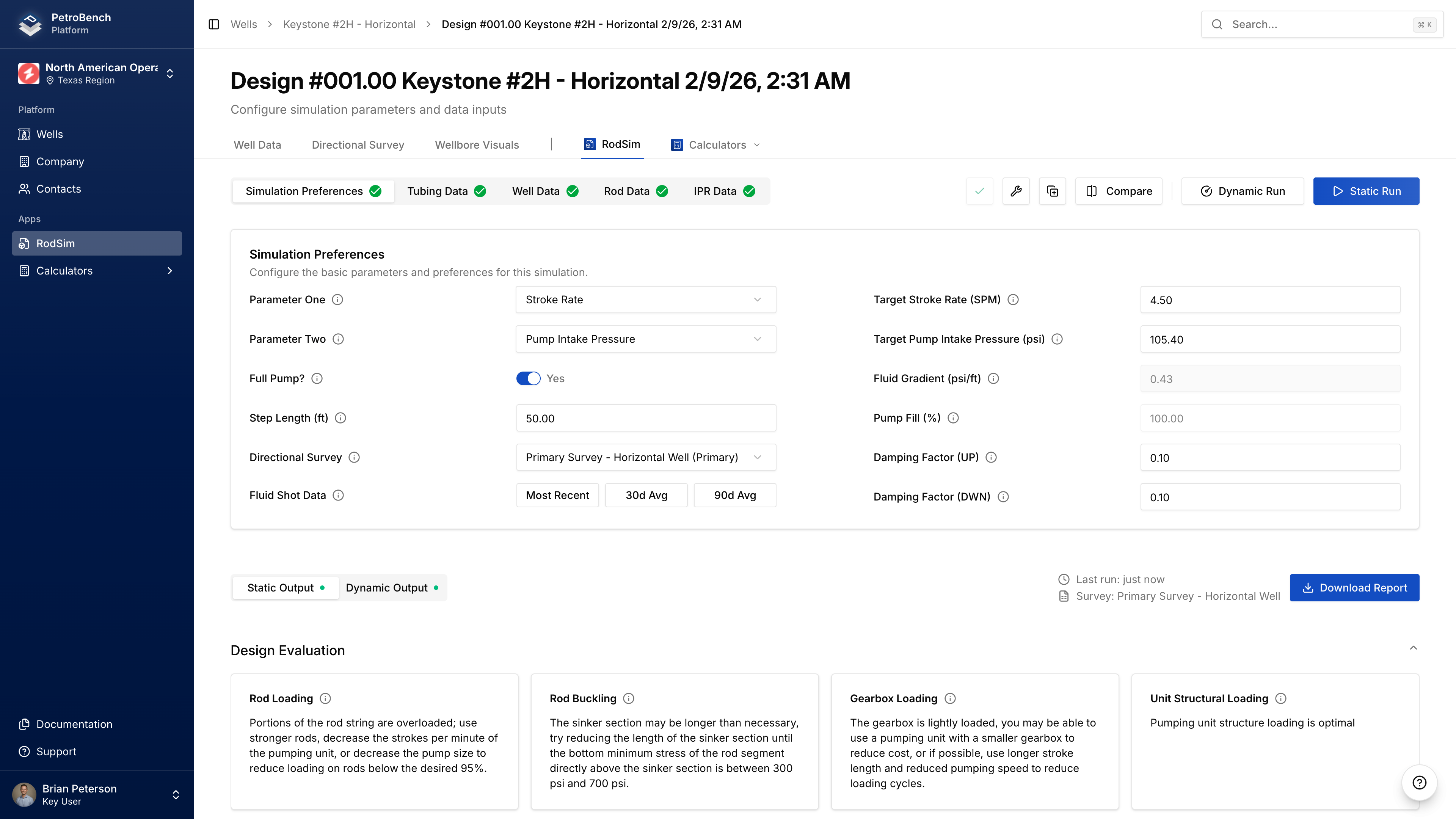 Preferências de Simulação