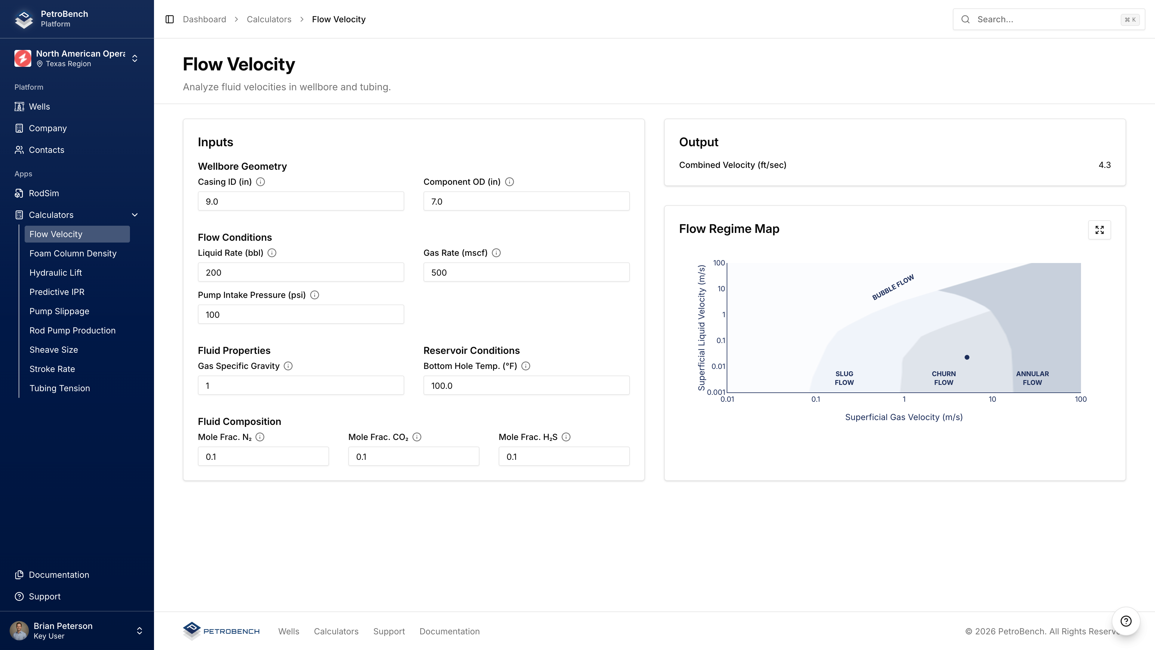 حاسبة سرعة التدفق