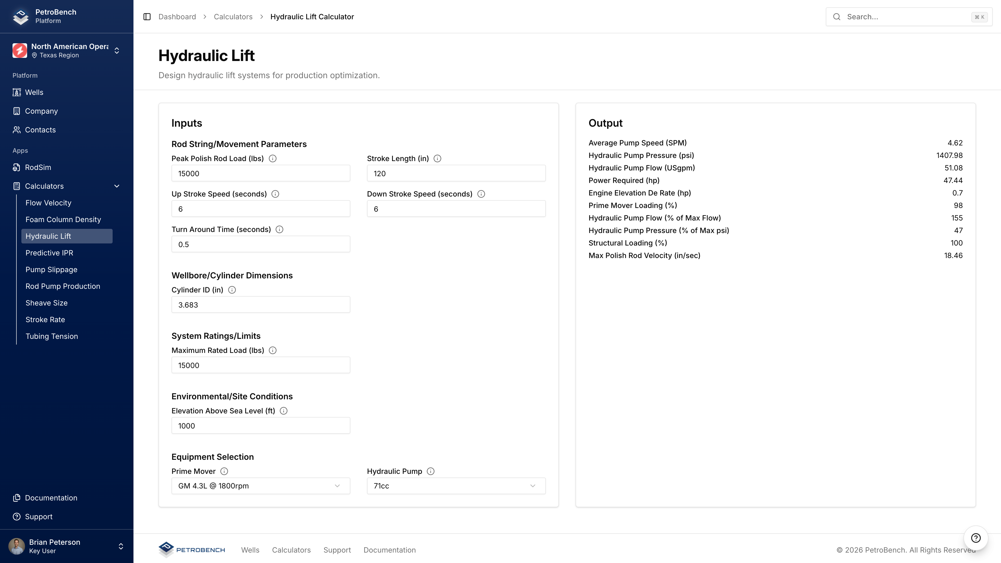 Calculadora de Elevação Hidráulica