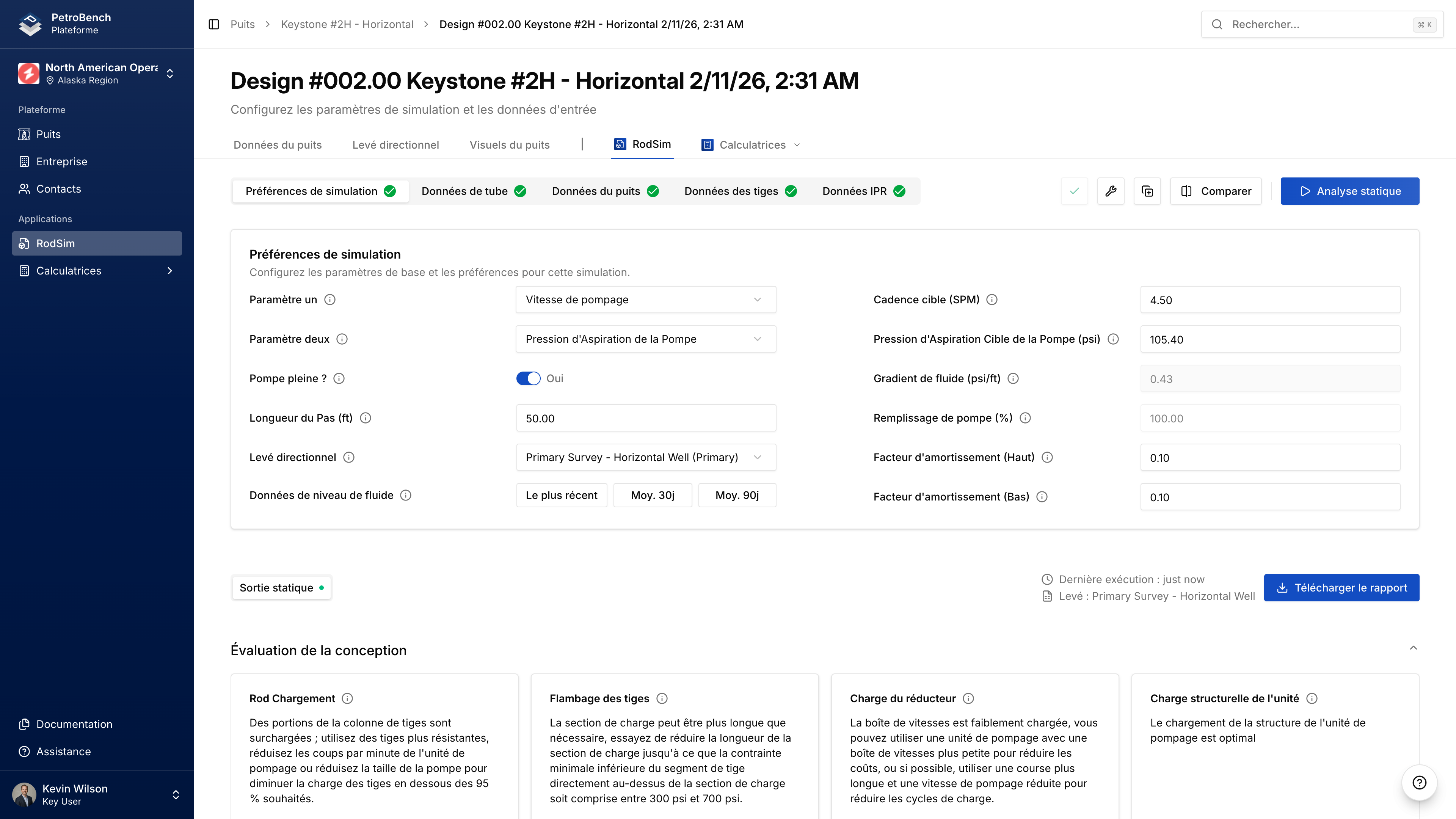 Preferences de Simulation