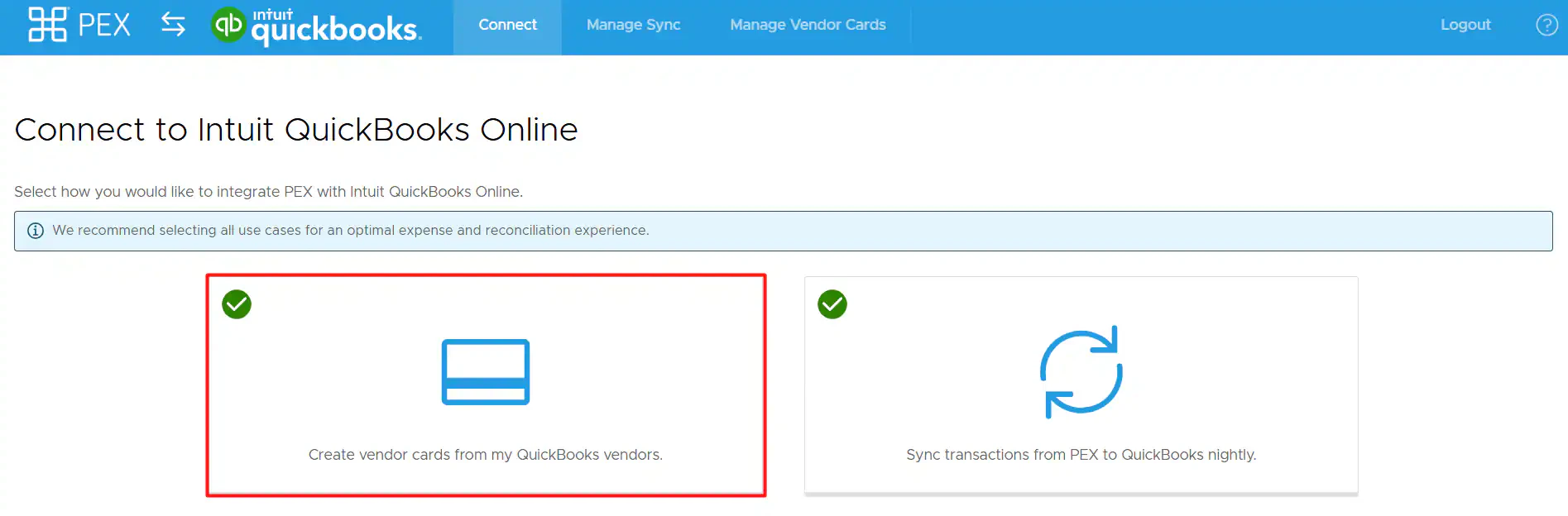 Connect to QuickBooks Online