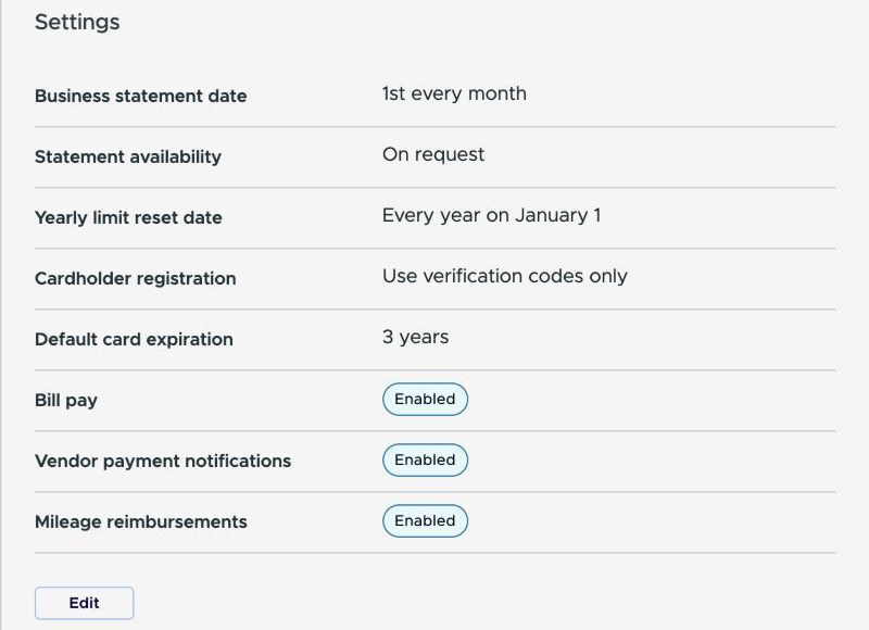 Settings section showing Vendor payment notifications as Enabled