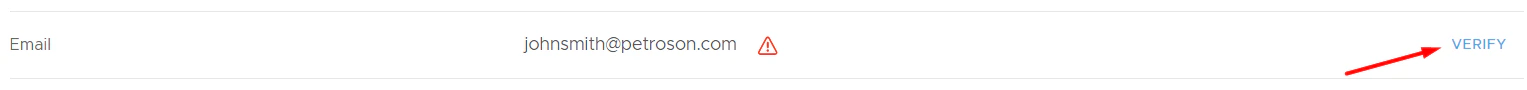 Verify email