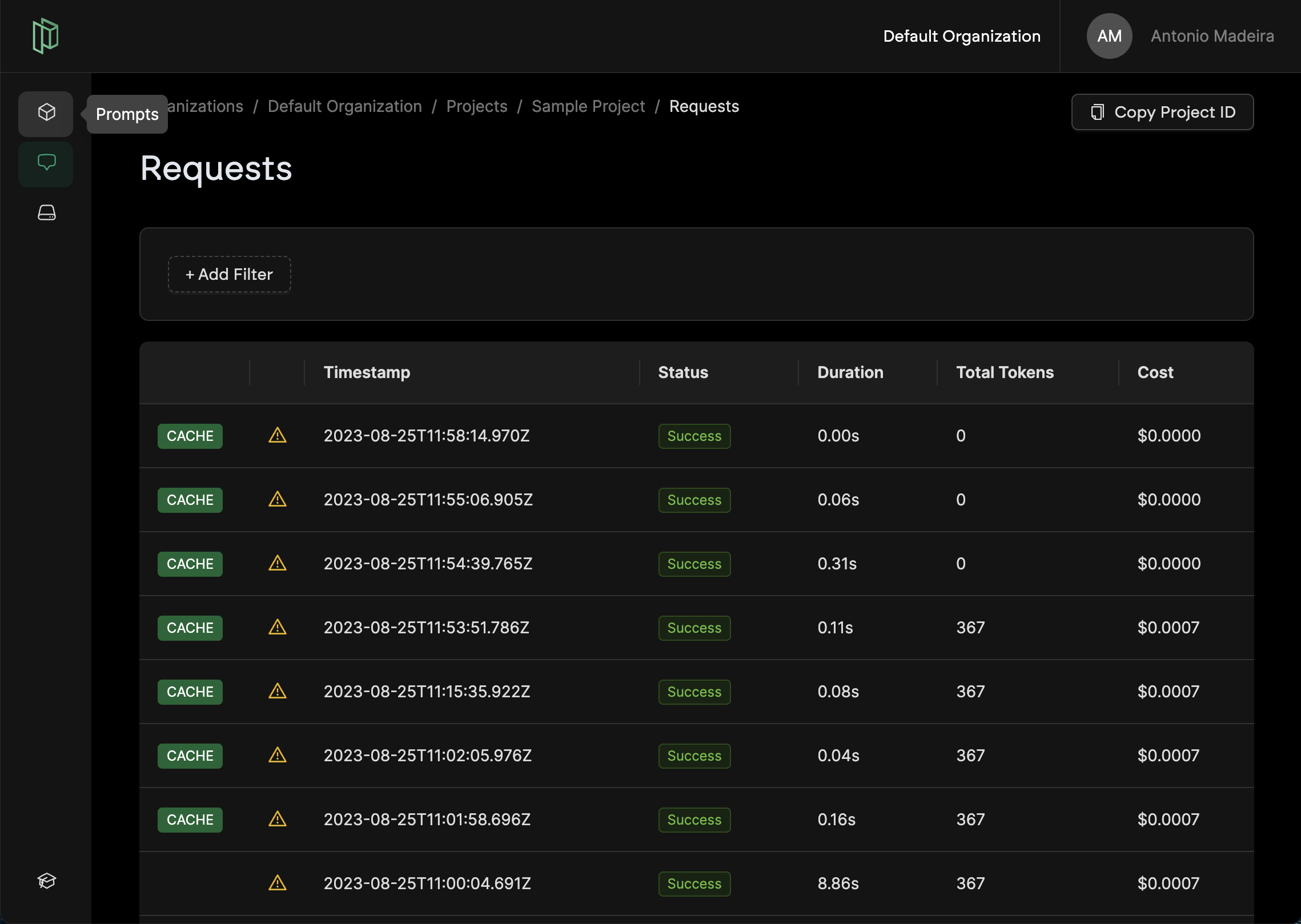 Request Caching - Pezzo