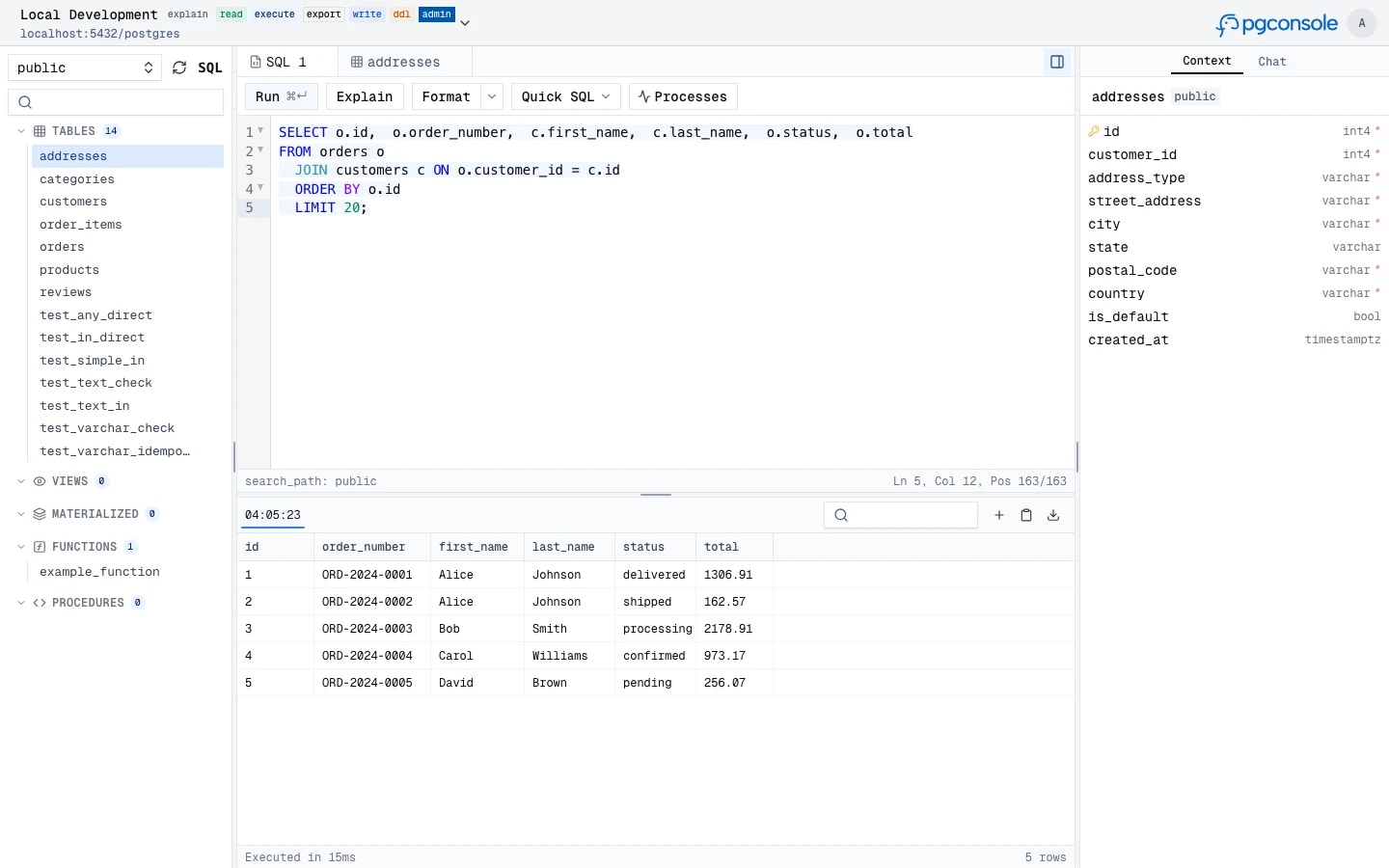 SQL Editor overview