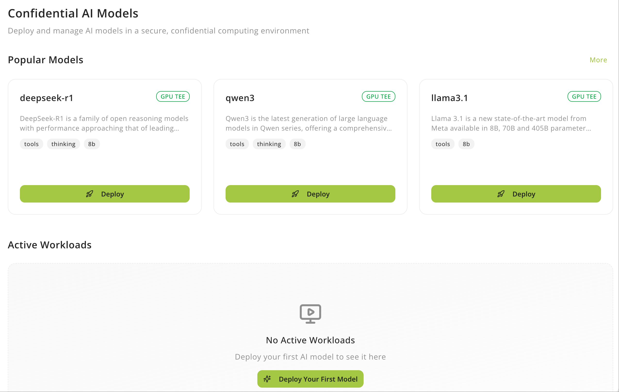 Confidential AI Models