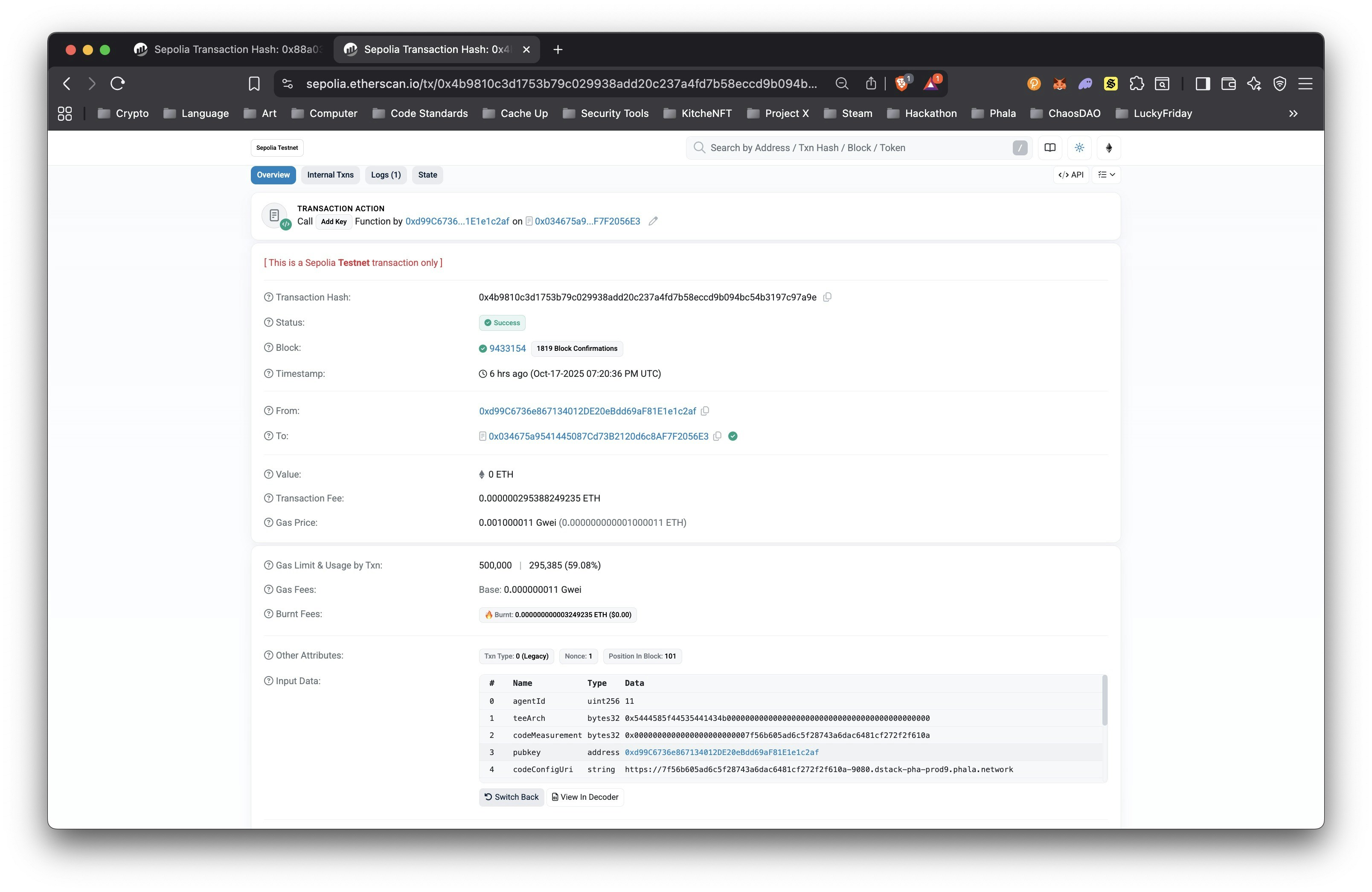 TEERegistry Verification
