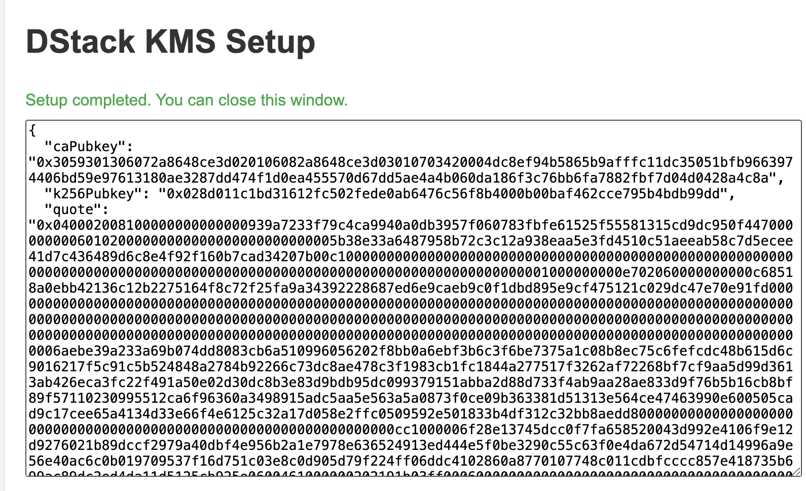 KMS Bootstrap Result