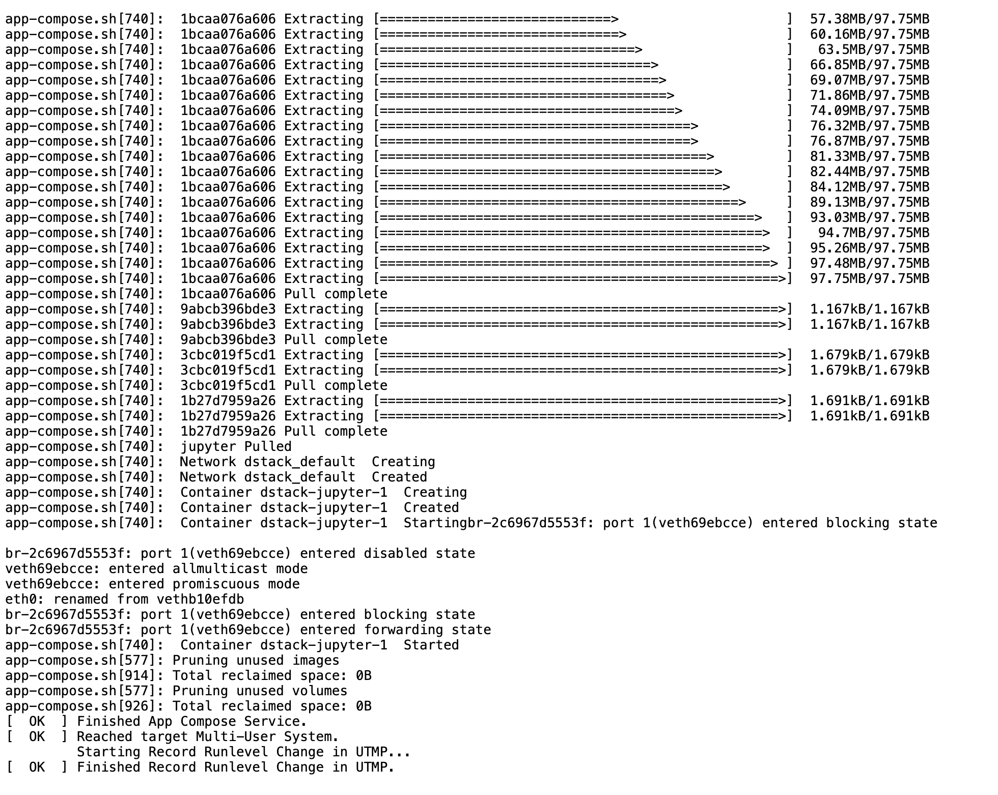 deployment in progress