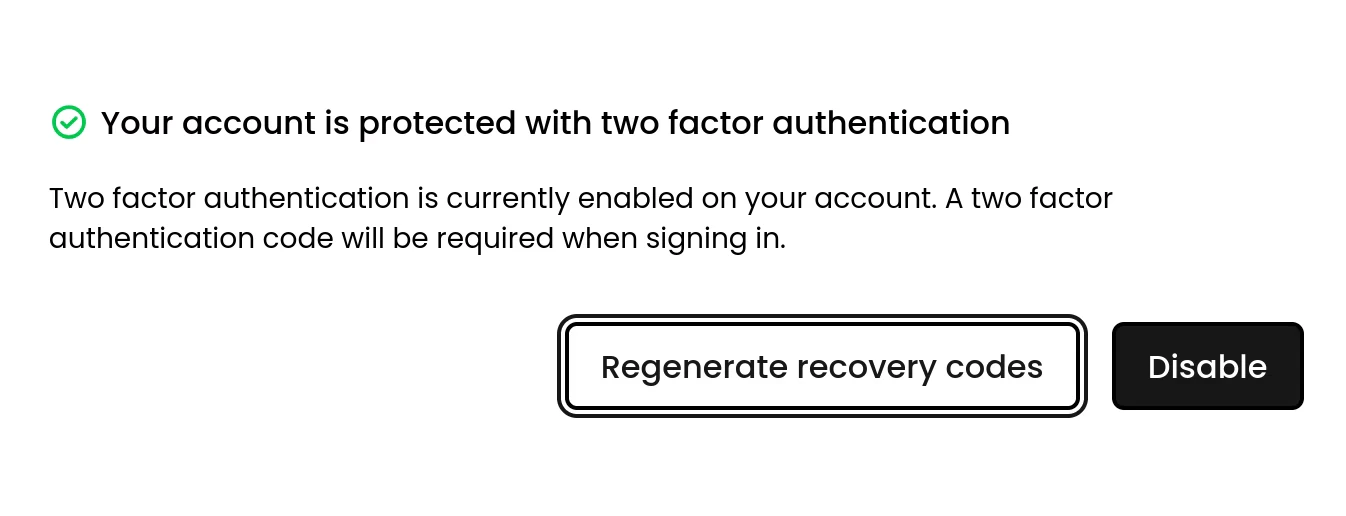2fa recovery codes