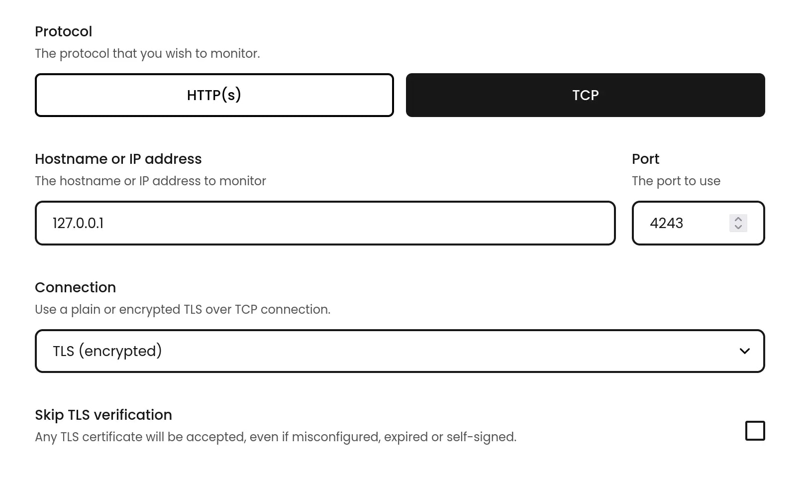 New monitoring options