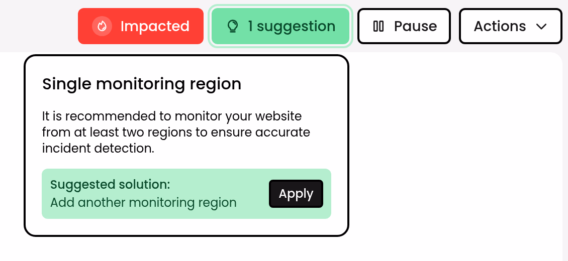 Phare Uptime monitoring suggestions
