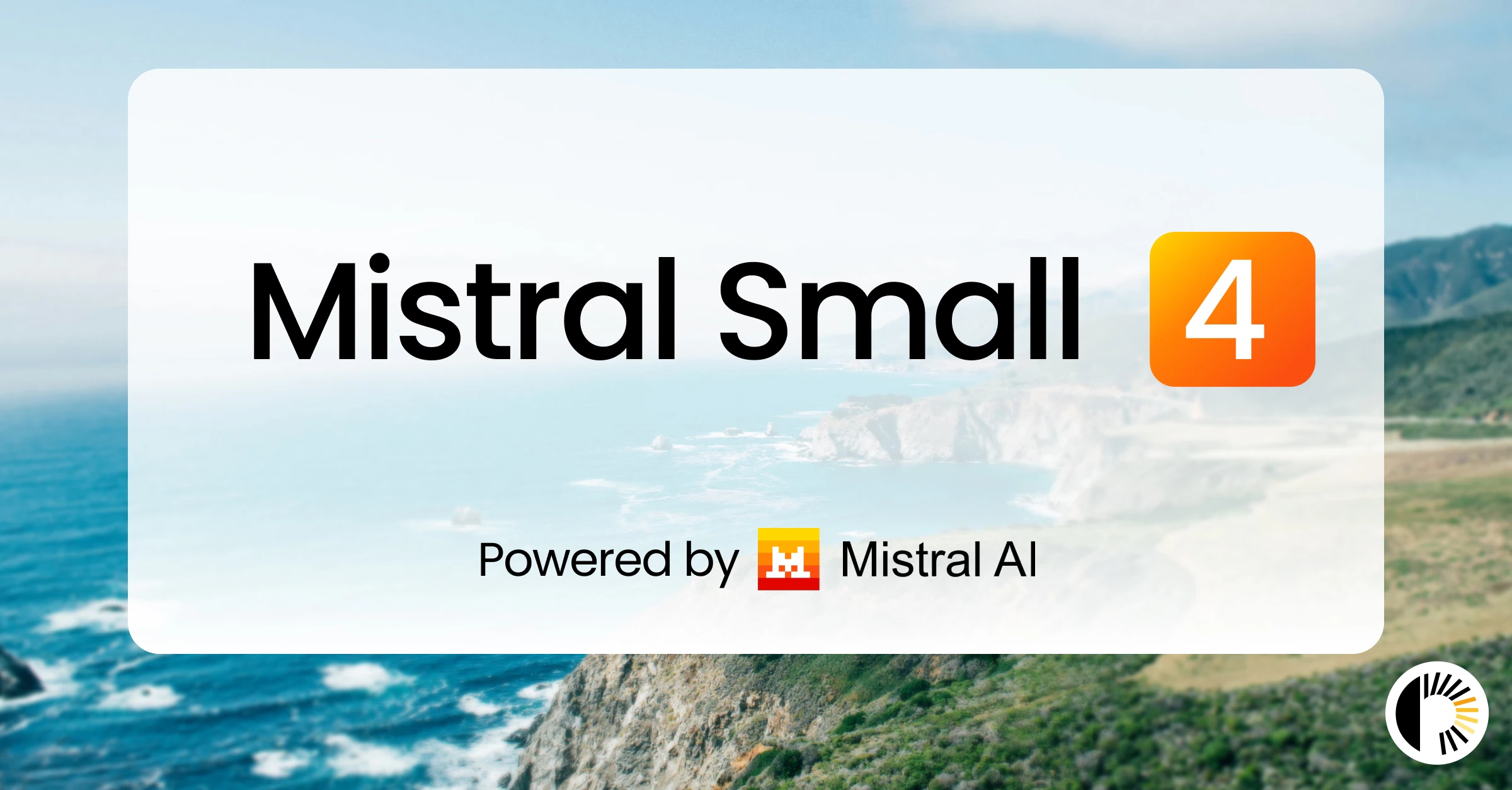 Mistral Small 4 model