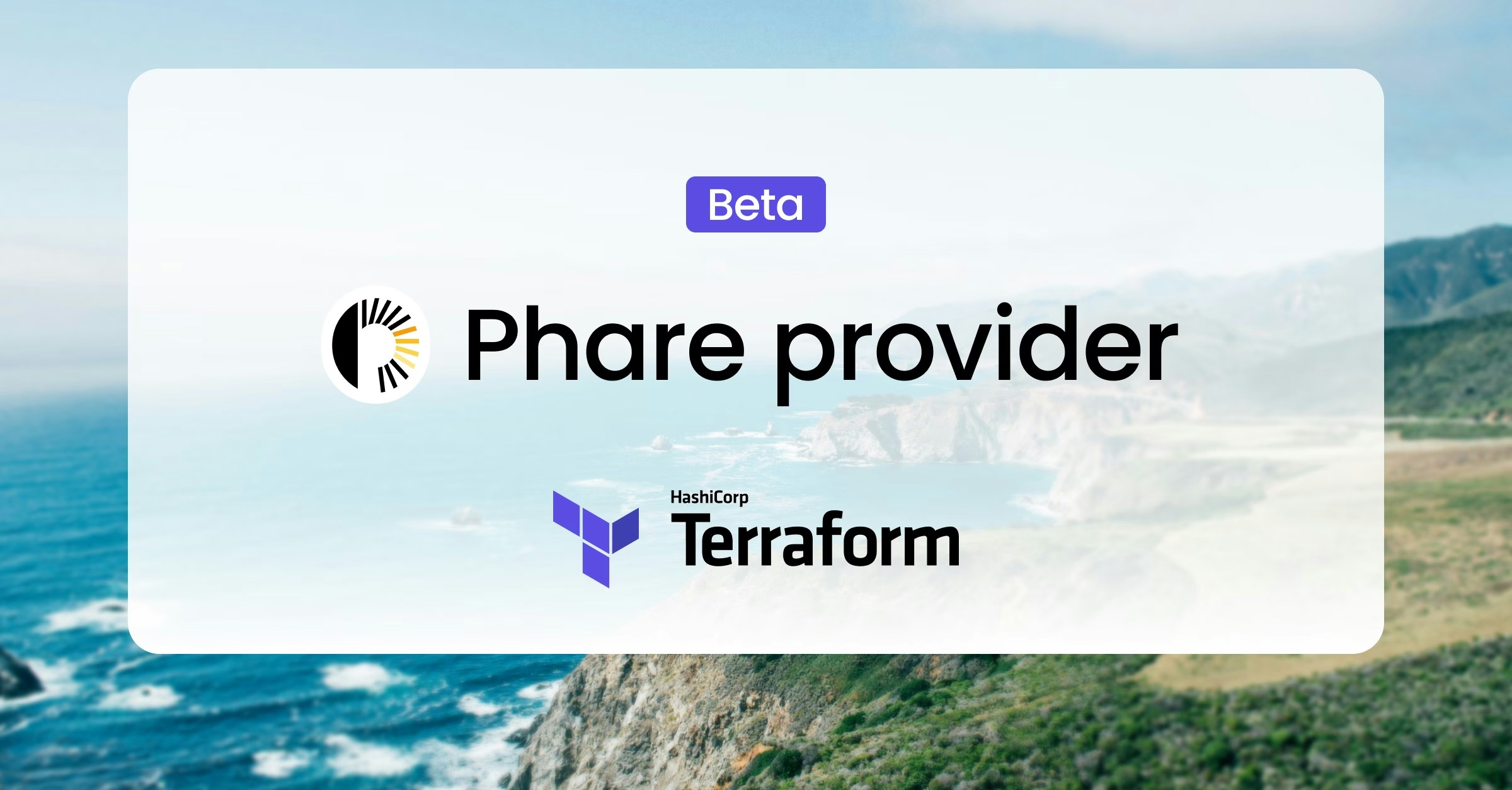 Terraform provider Phare in beta