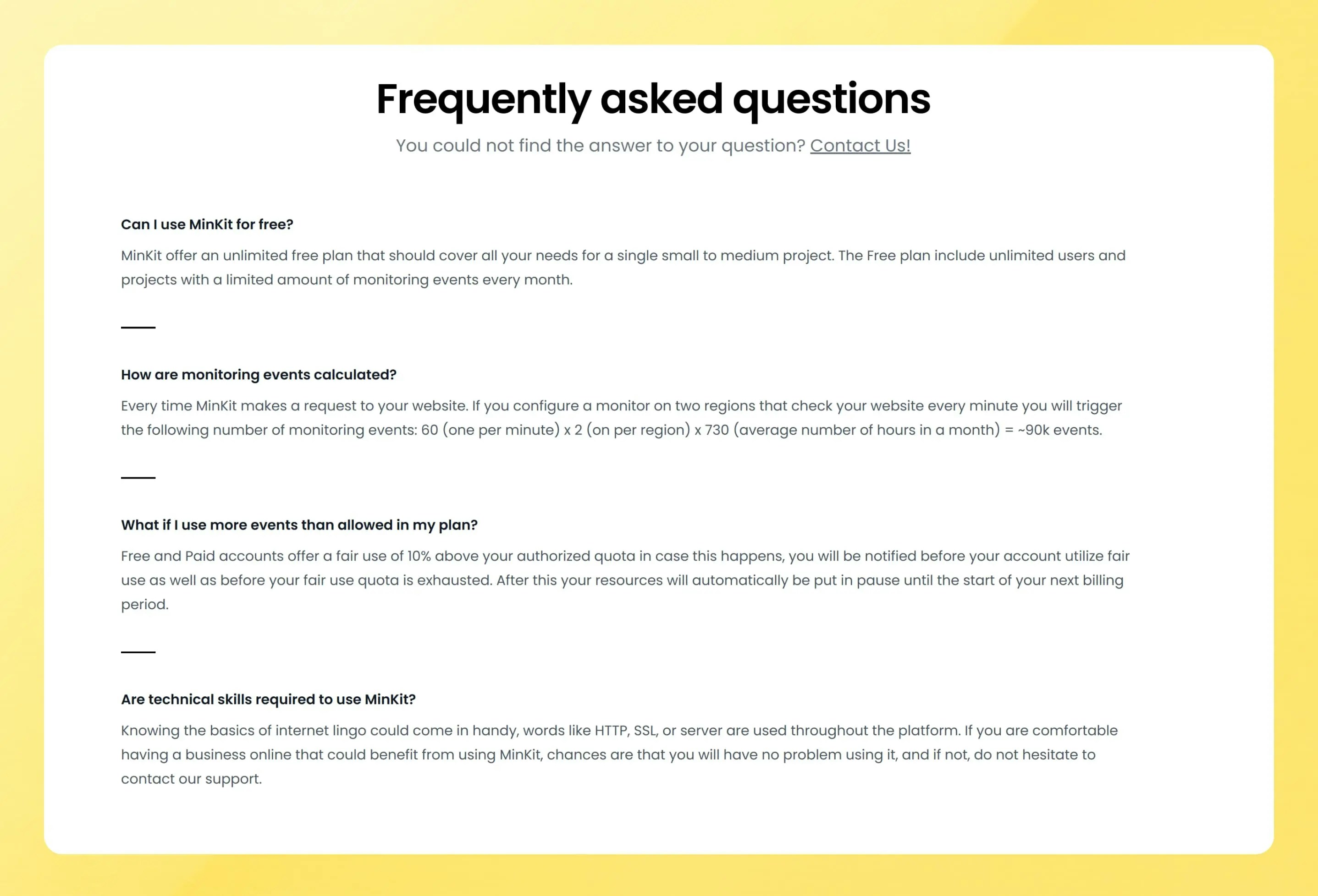 Frequently asked questions