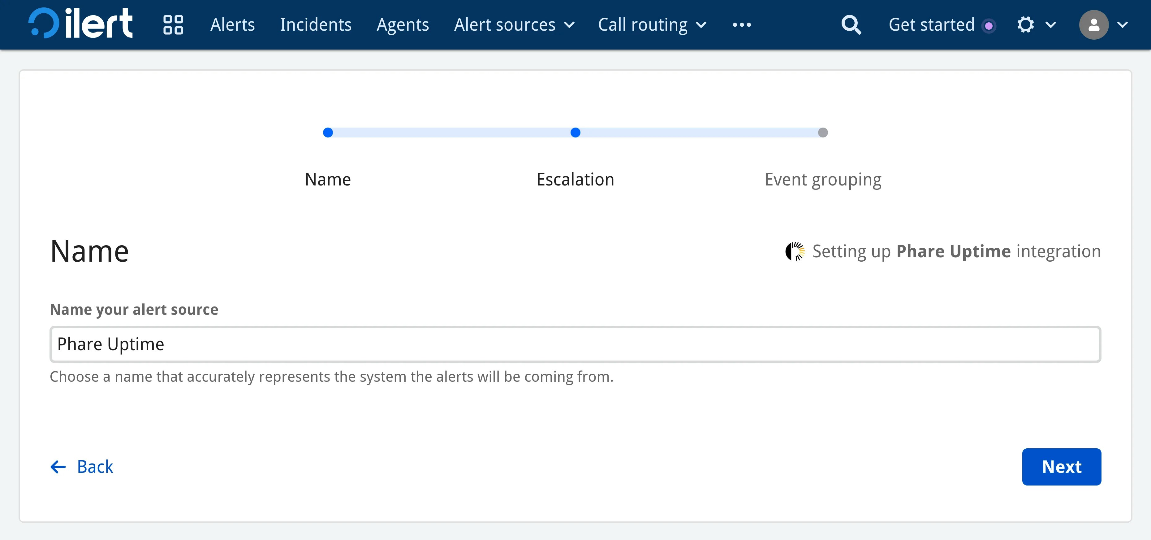 Create and configure the Phare integration in ilert