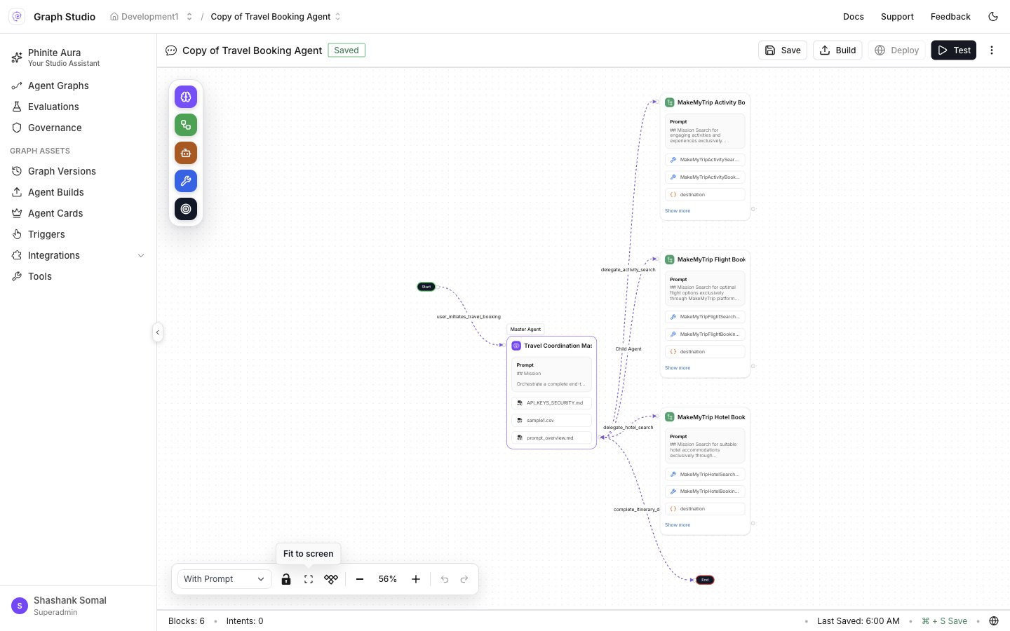Graph Studio with Aura and Travel Booking graph
