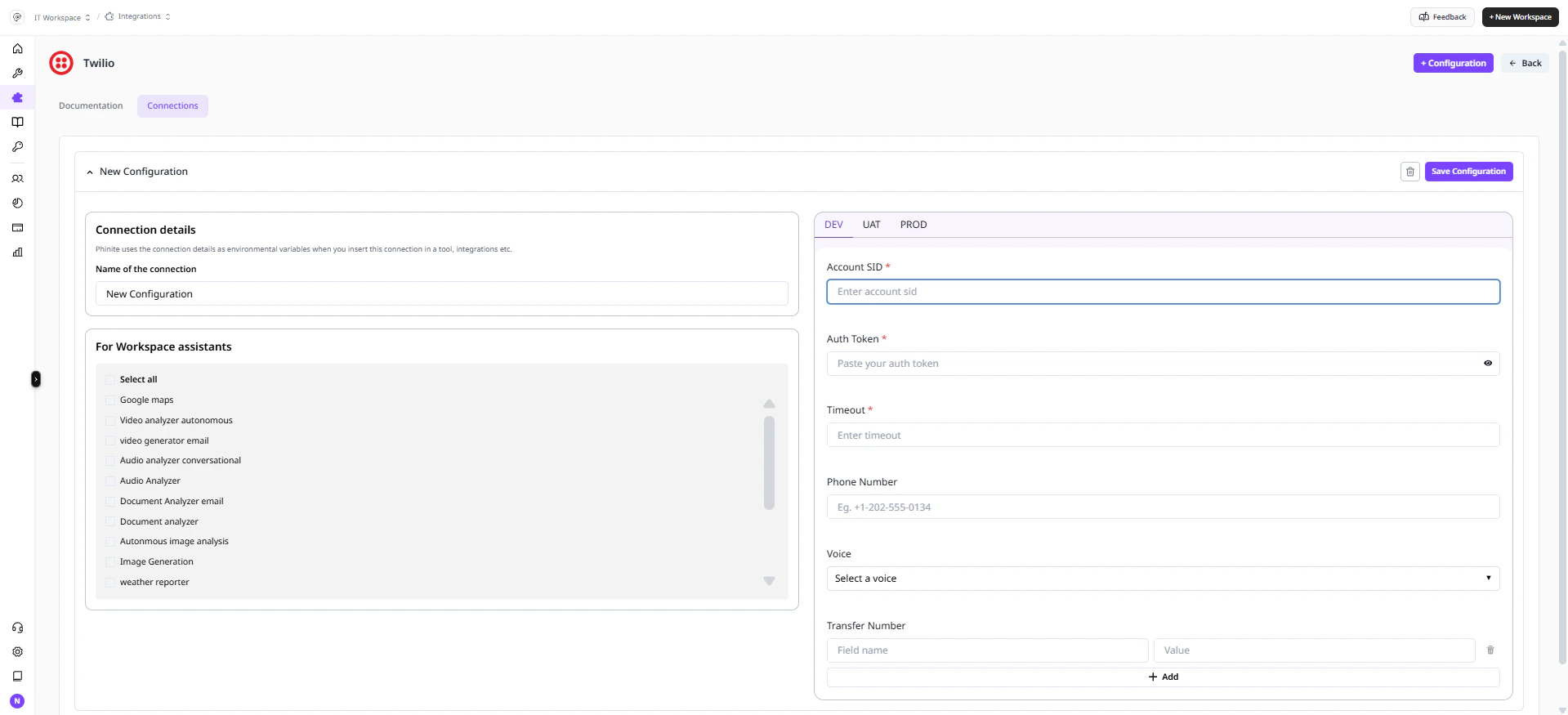 Twilio Integration