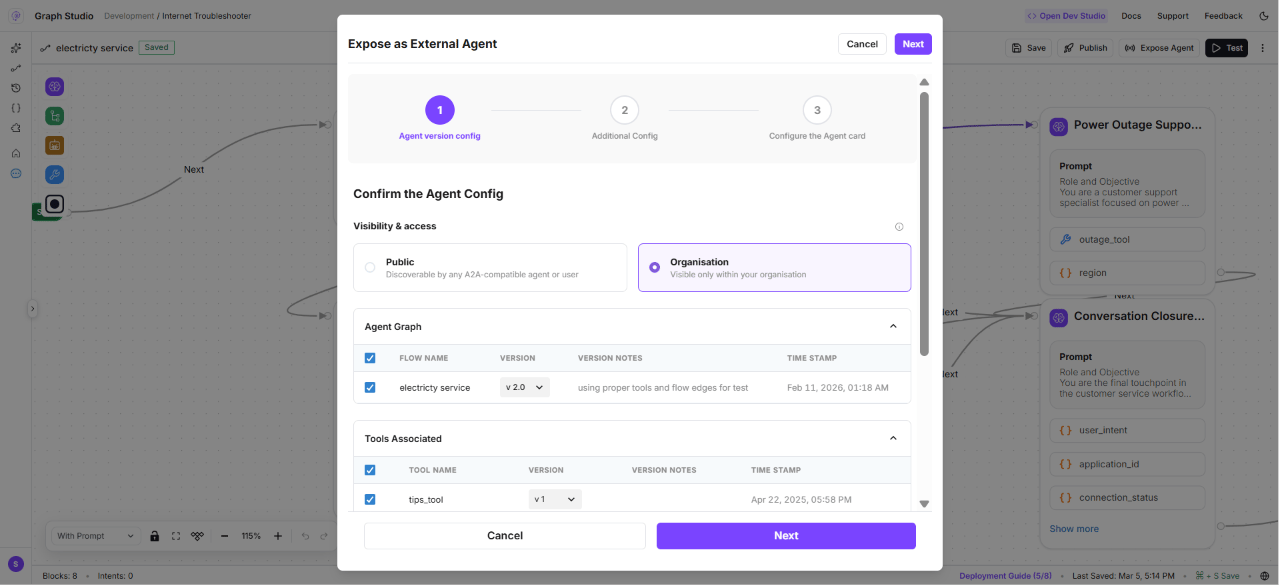 Expose Agent Step 1