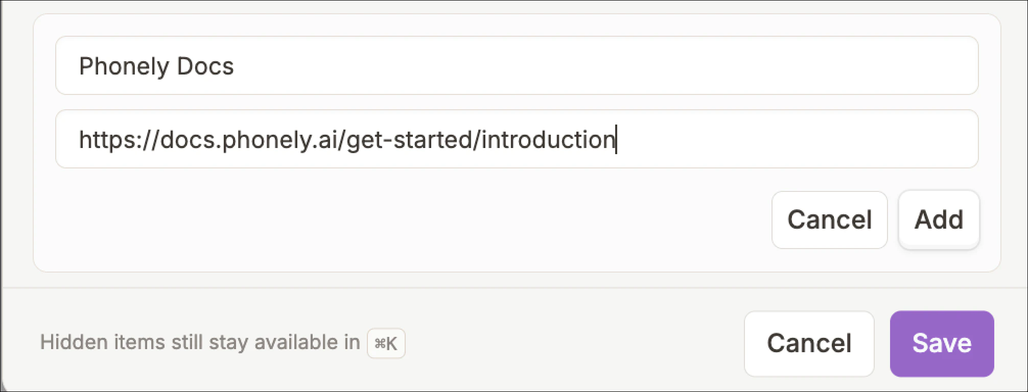 Shortcutnameandurl 1
