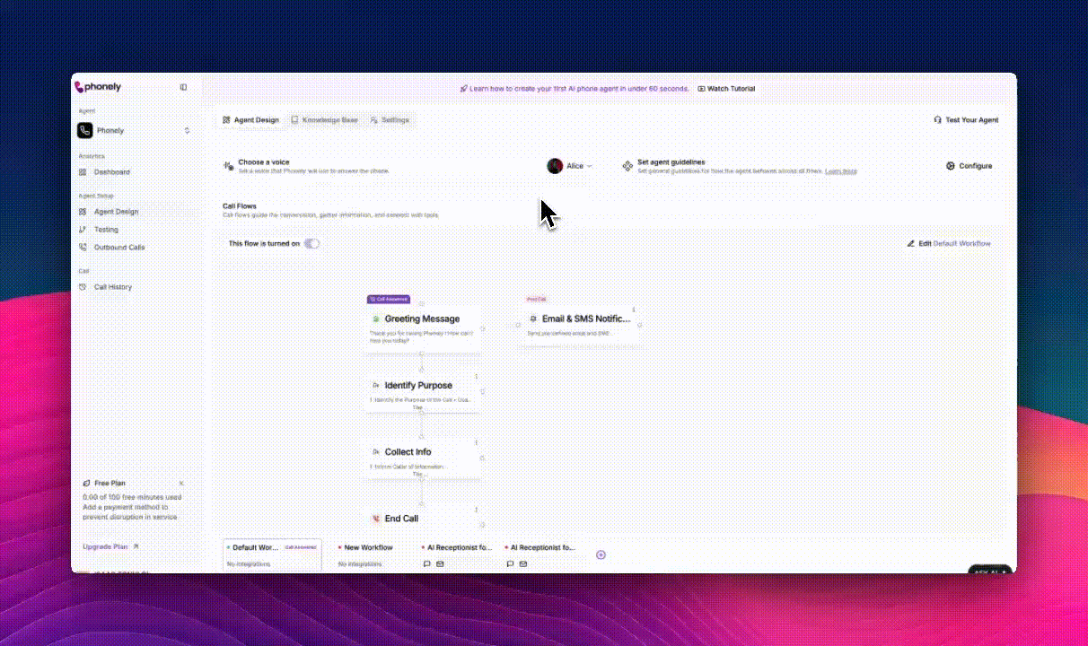 Knowledbase View In Phonely Gi