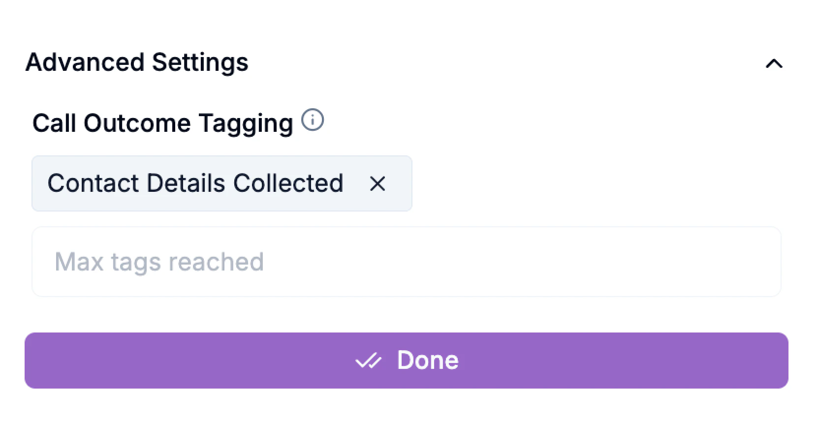 Call Outcome Tagging Talk Block Call Outcome Tagging Talk Block