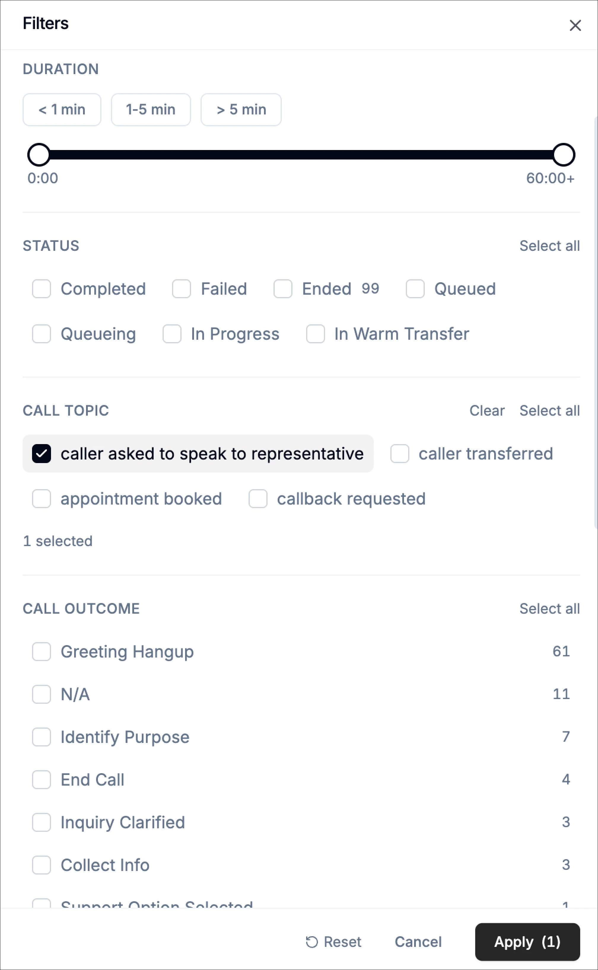 Call Topics Filters Call History Phonely Call Topics Filters Call History Phonely