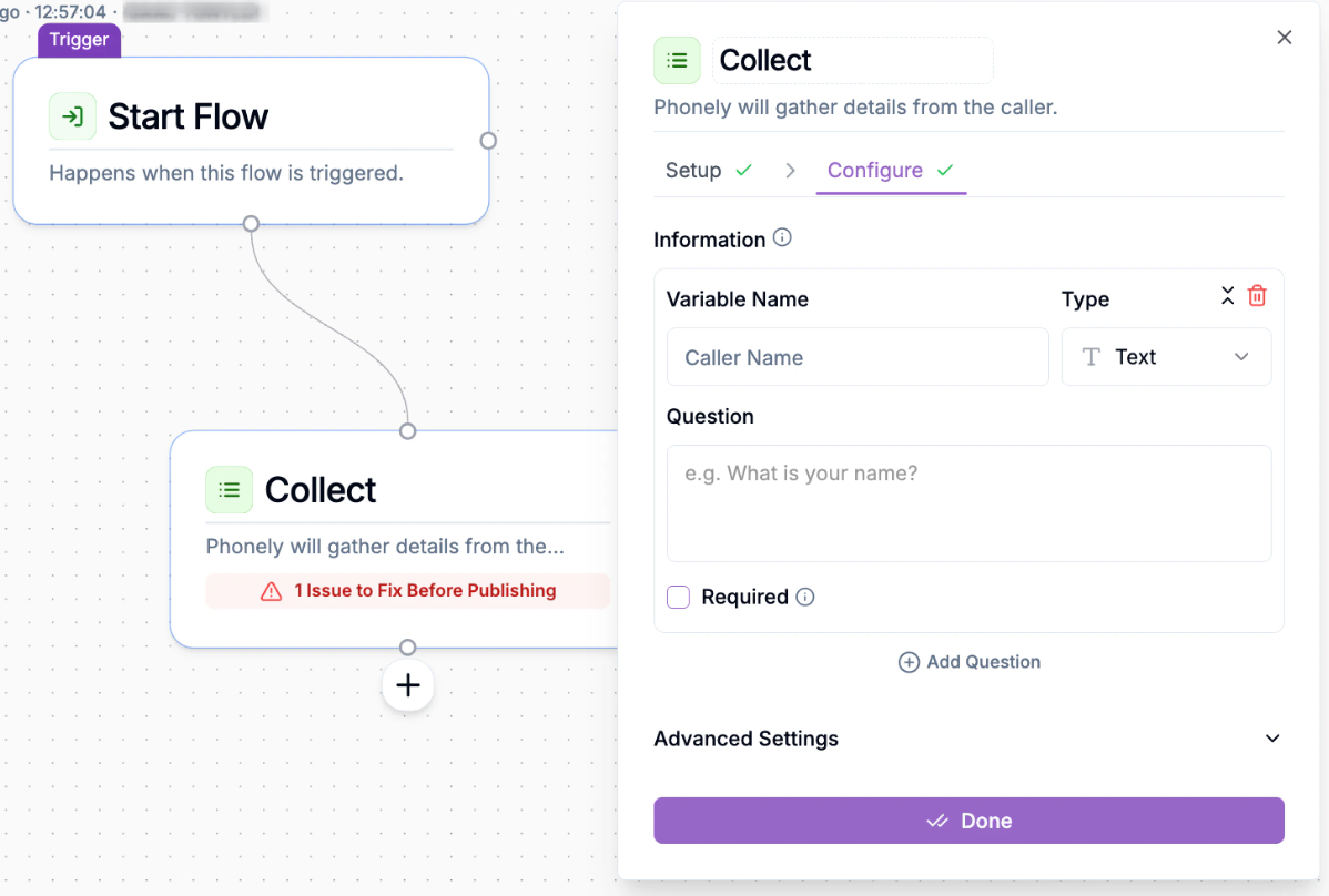 Example Configuring A Collect Block Example Configuring A Collect Block