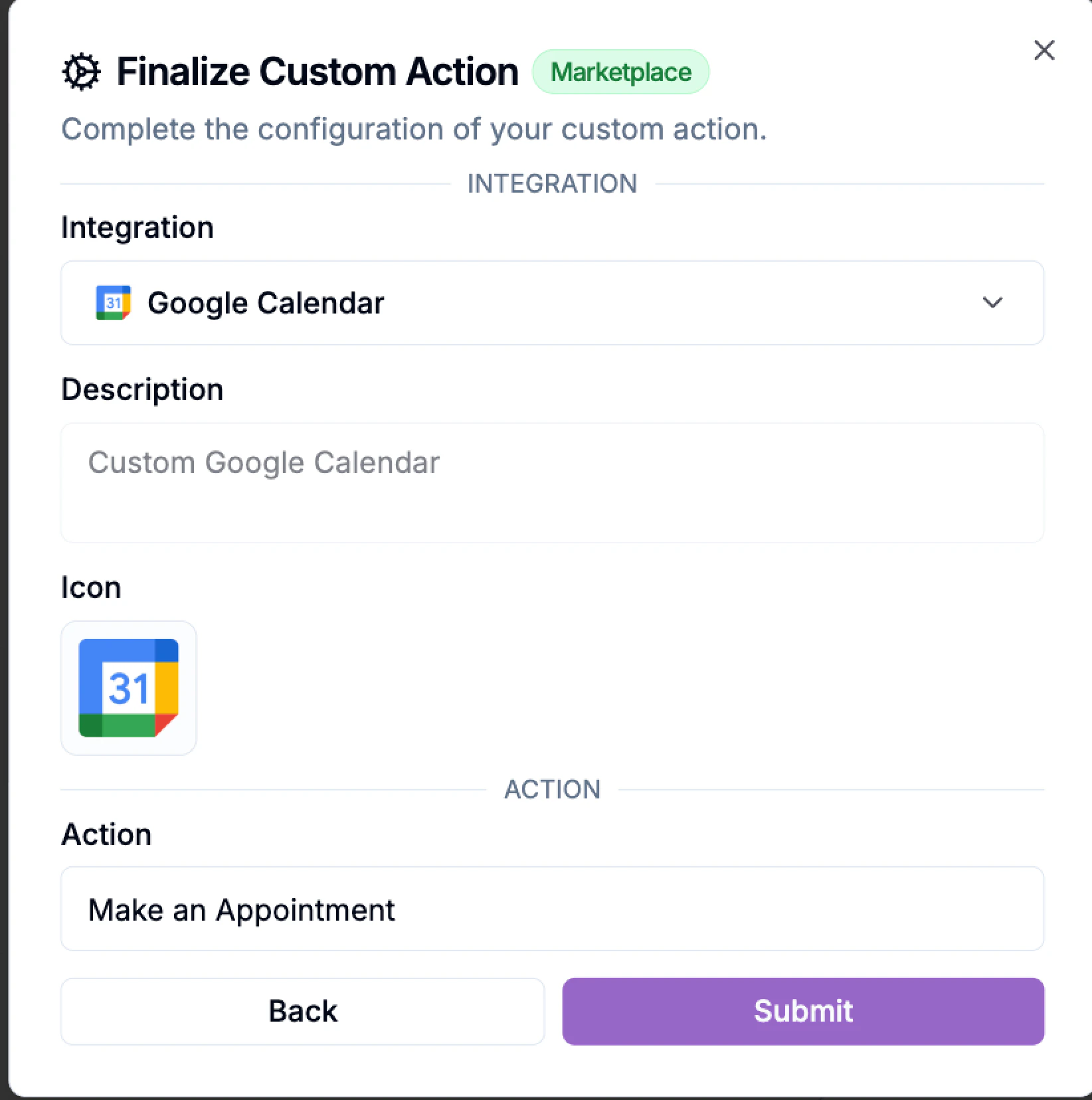 Finalize Custom Action Finalize Custom Action