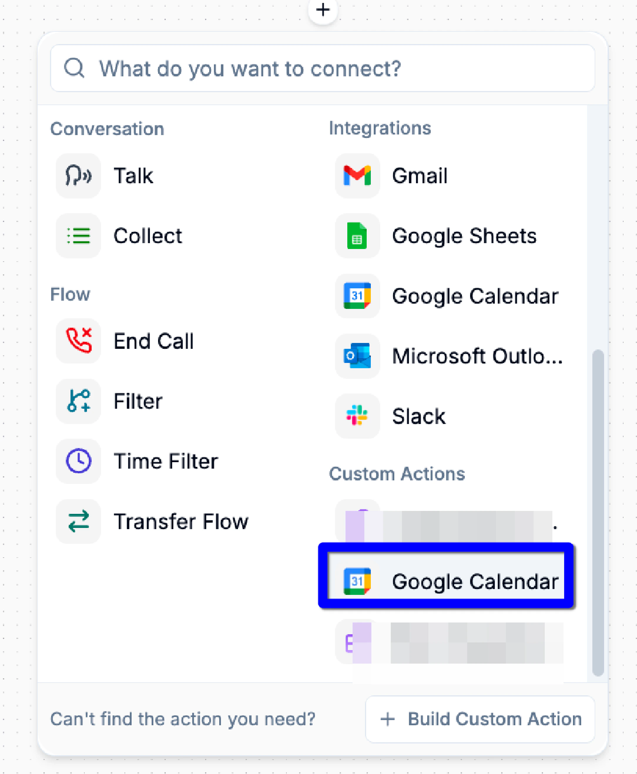 Google Calendar Custom Actions Google Calendar Custom Actions