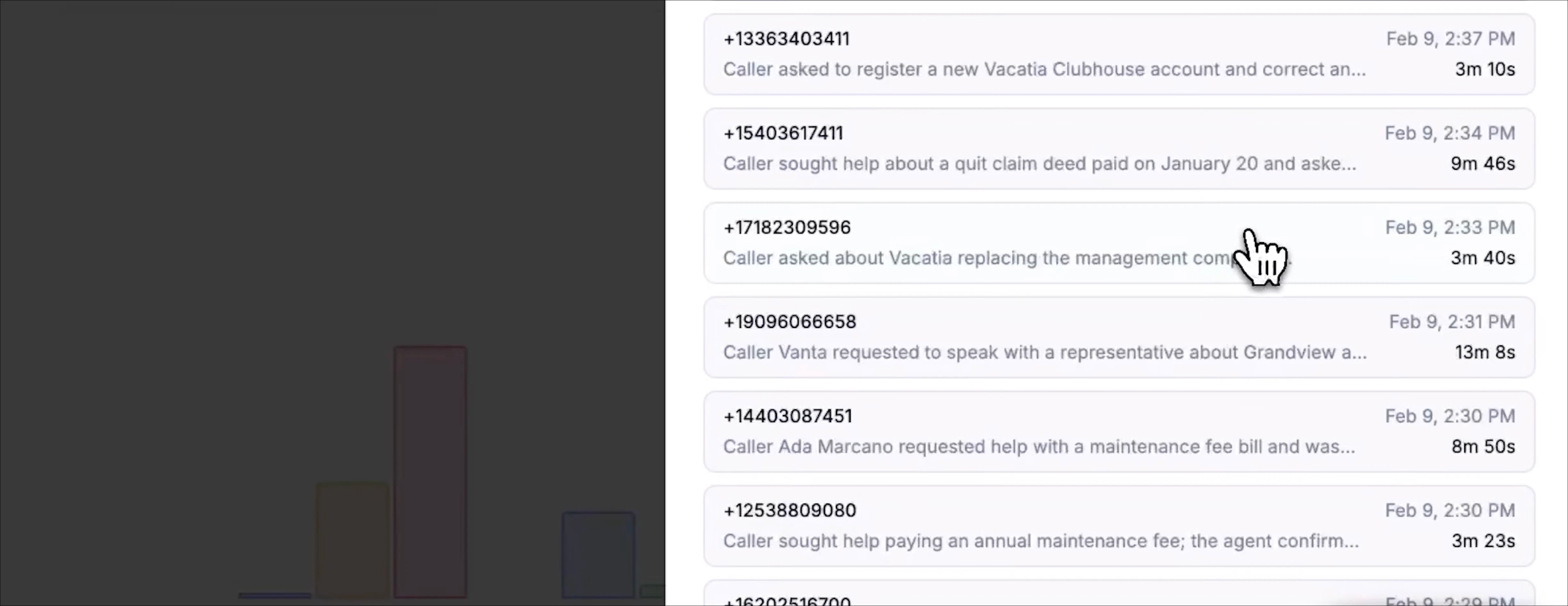 View Actual Outcome Calls