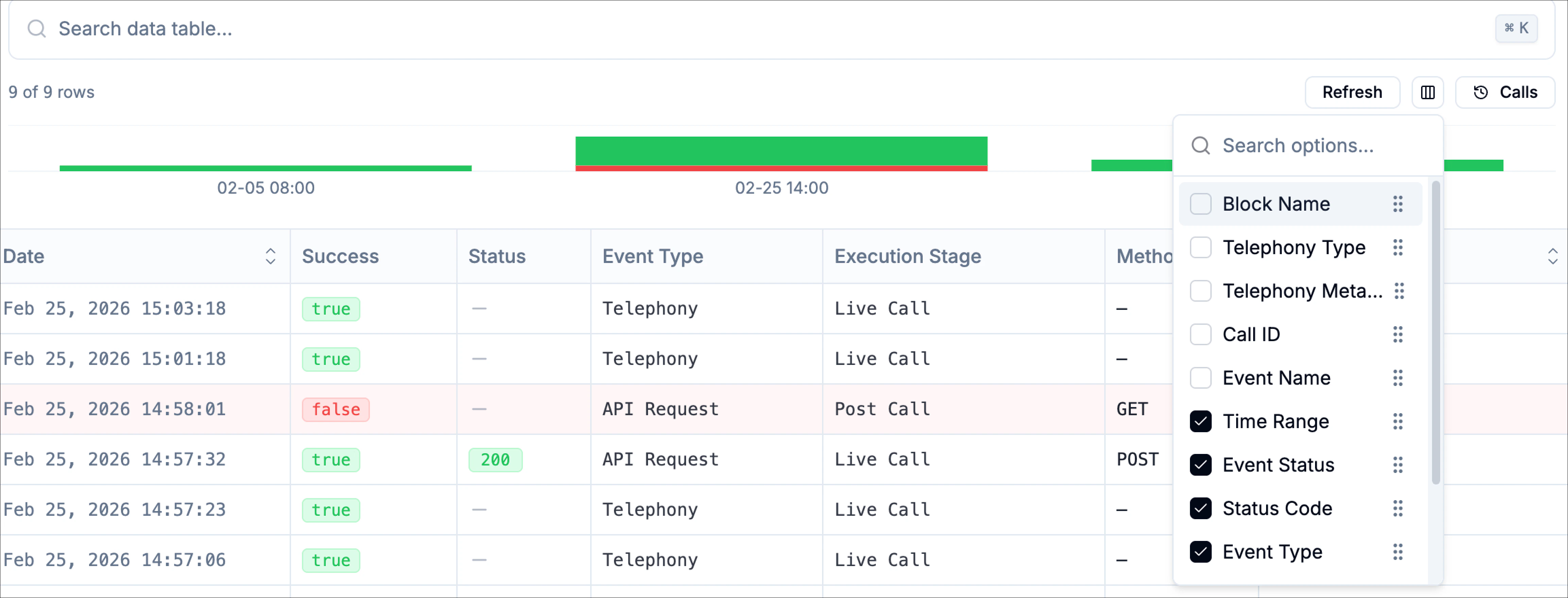 Selectandsearchcolumns