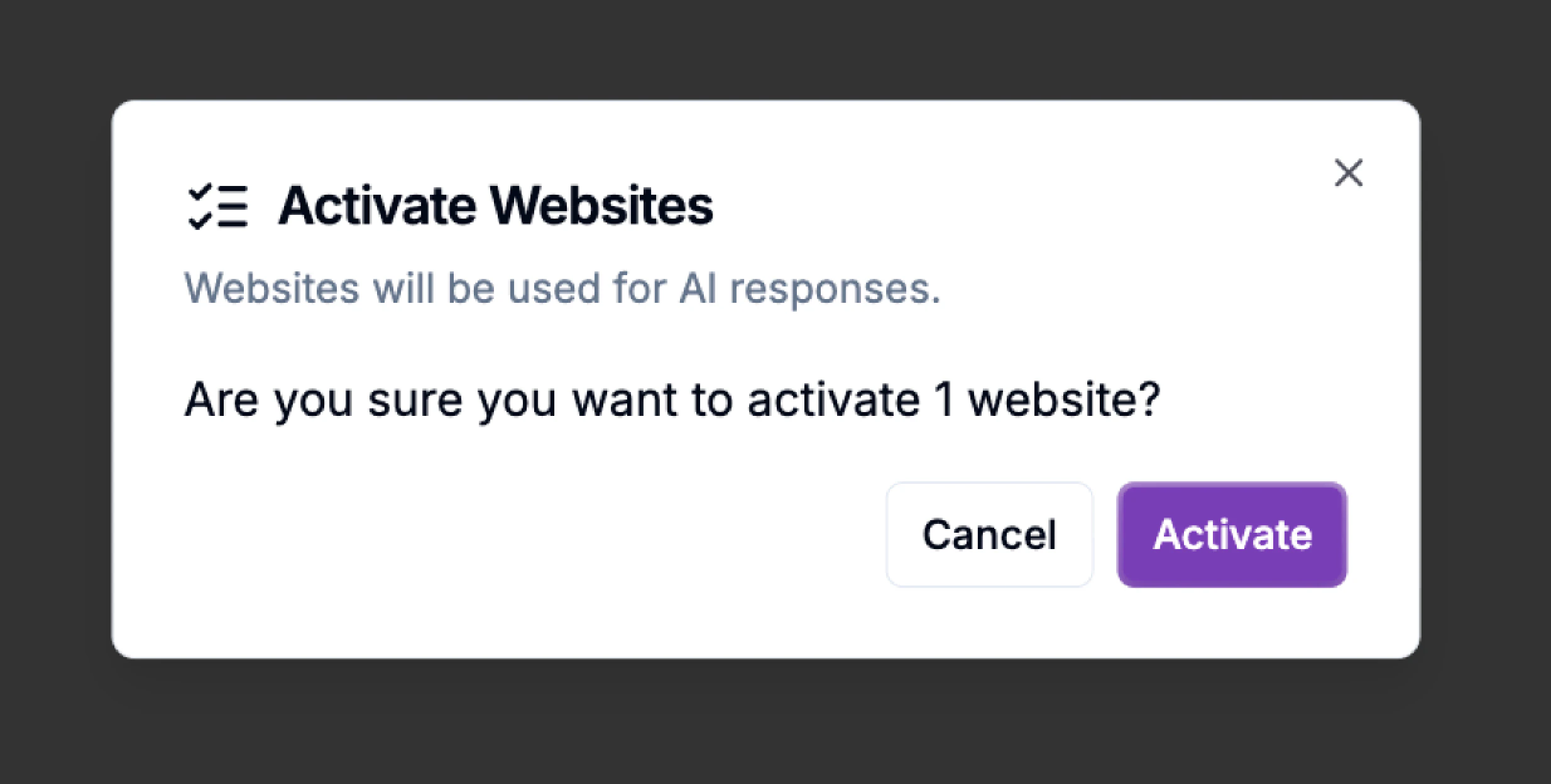 Active Websites