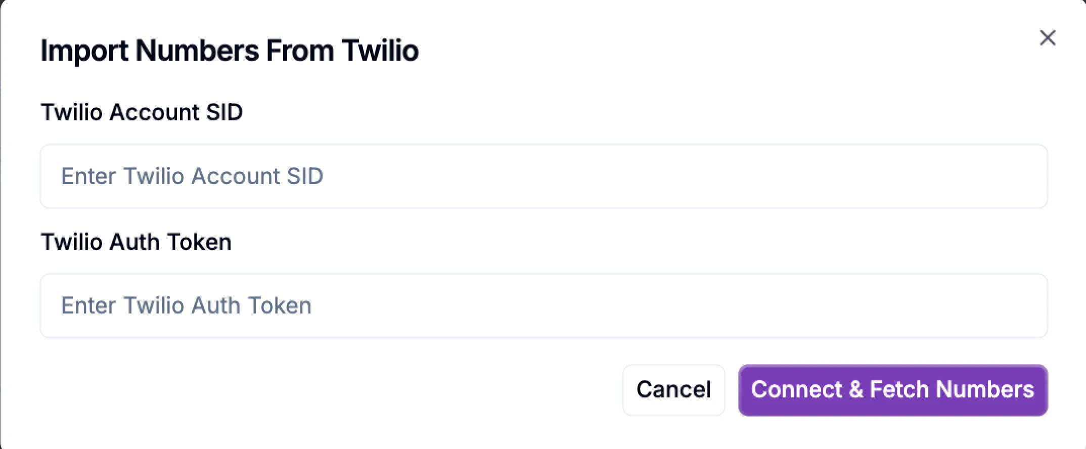 Add Twillio Credentials To Phonely