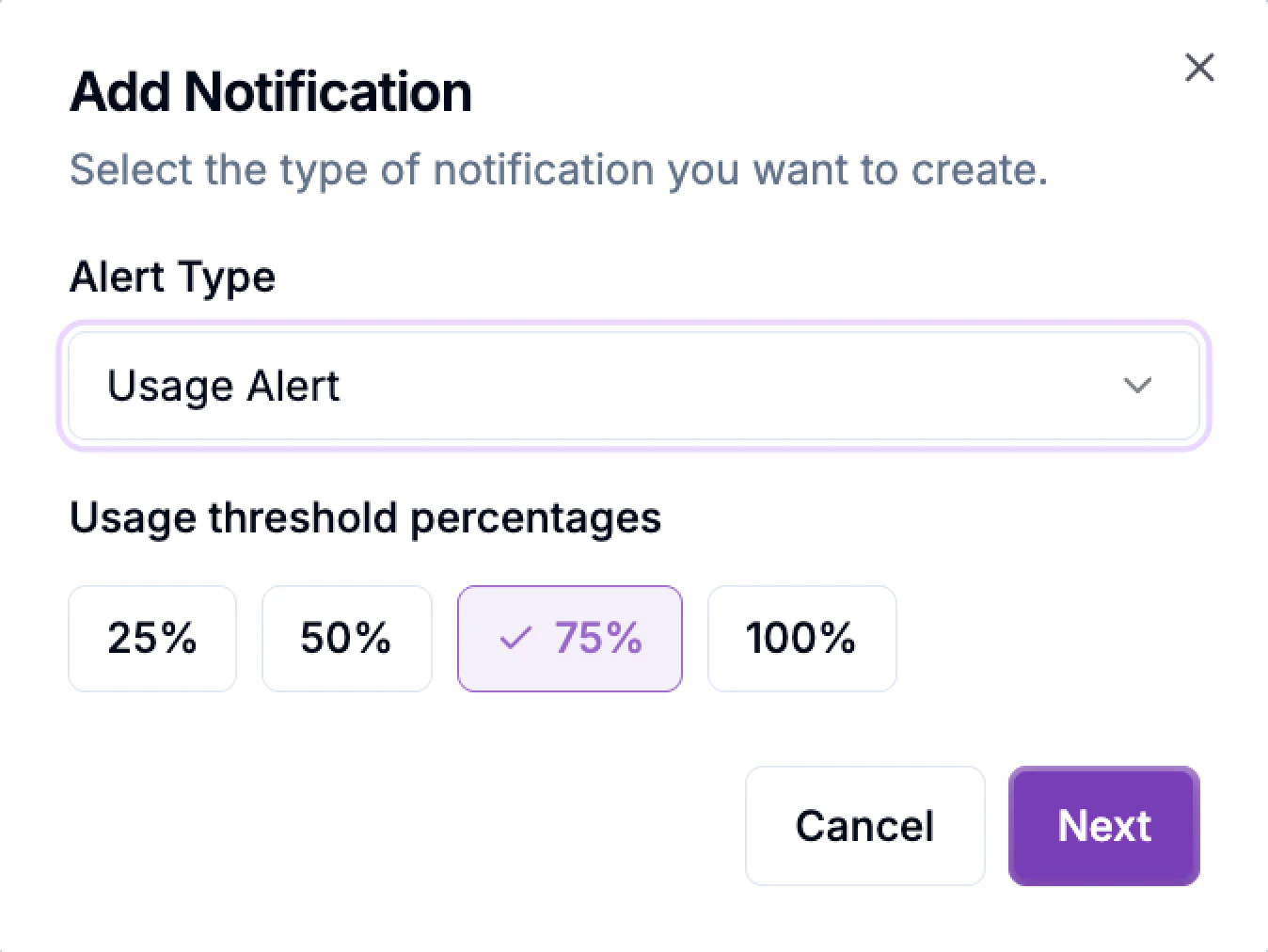 Adding Usage Notifications Adding Usage Notifications
