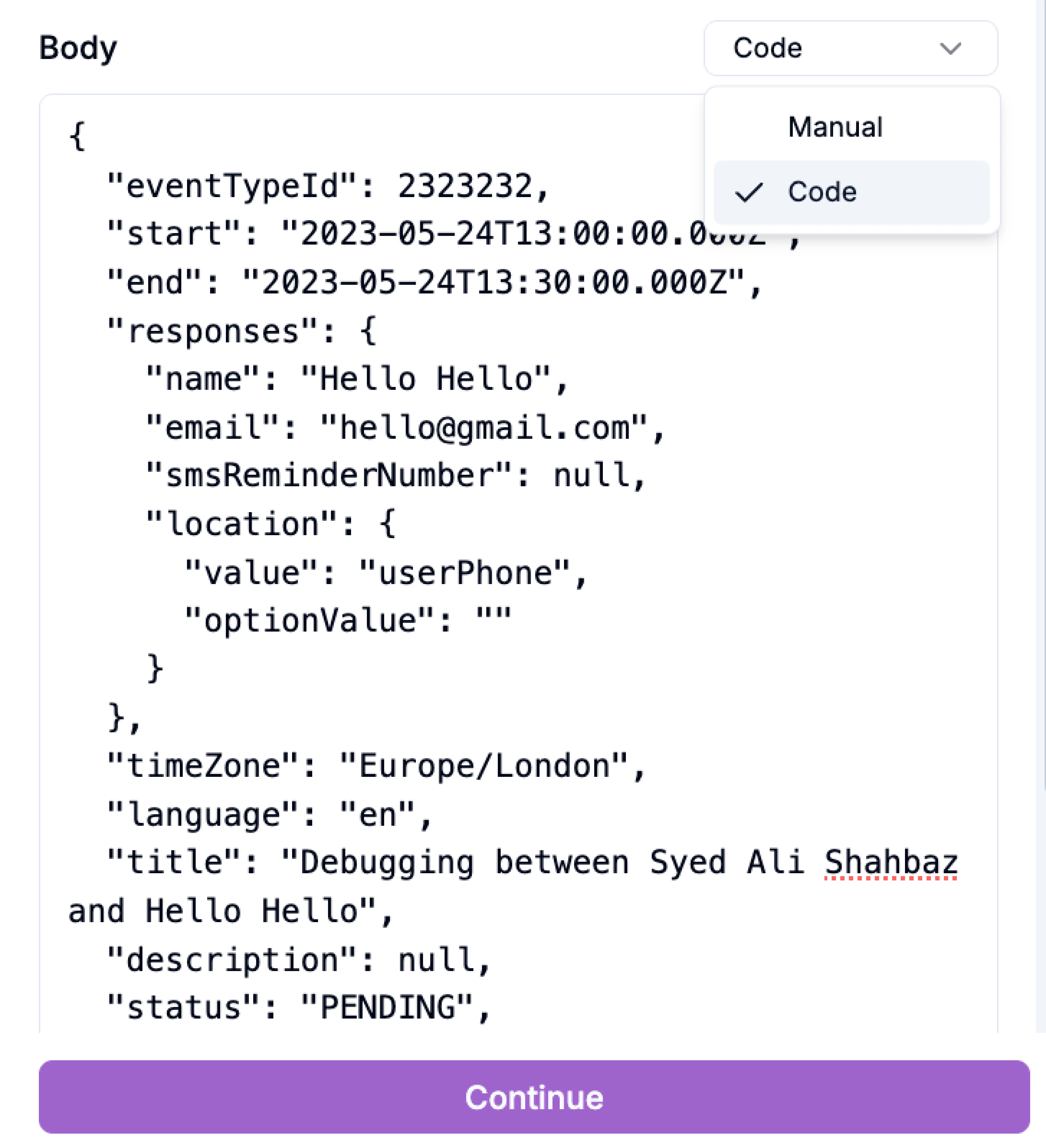 Api Payload Config Page Api Payload Config Page