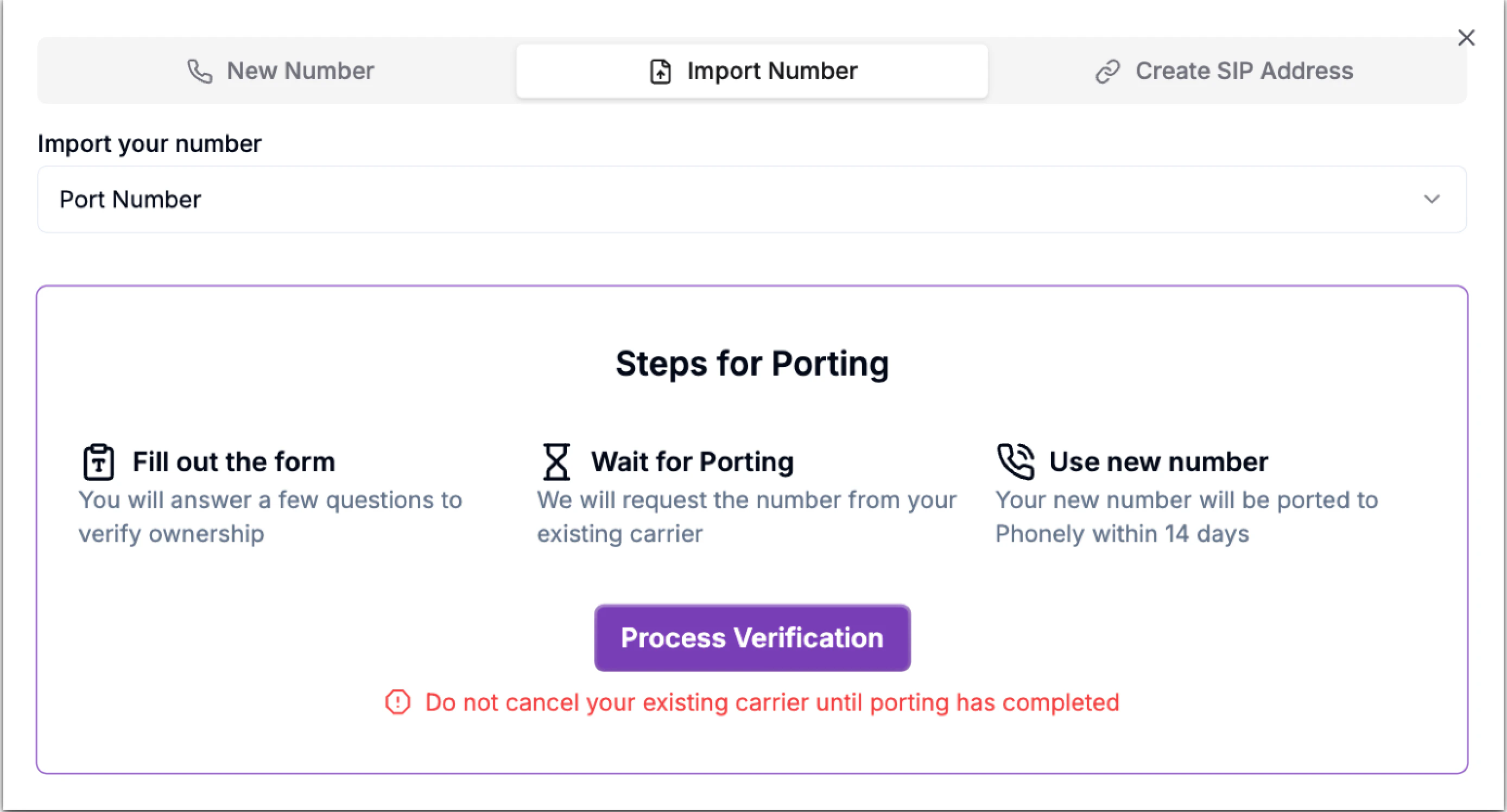 Porting A Phone Number Steps