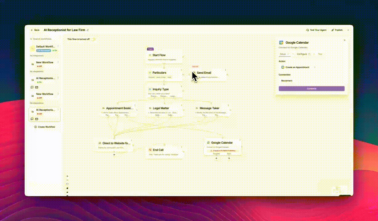Google Calendar Appointments Phonely Gi