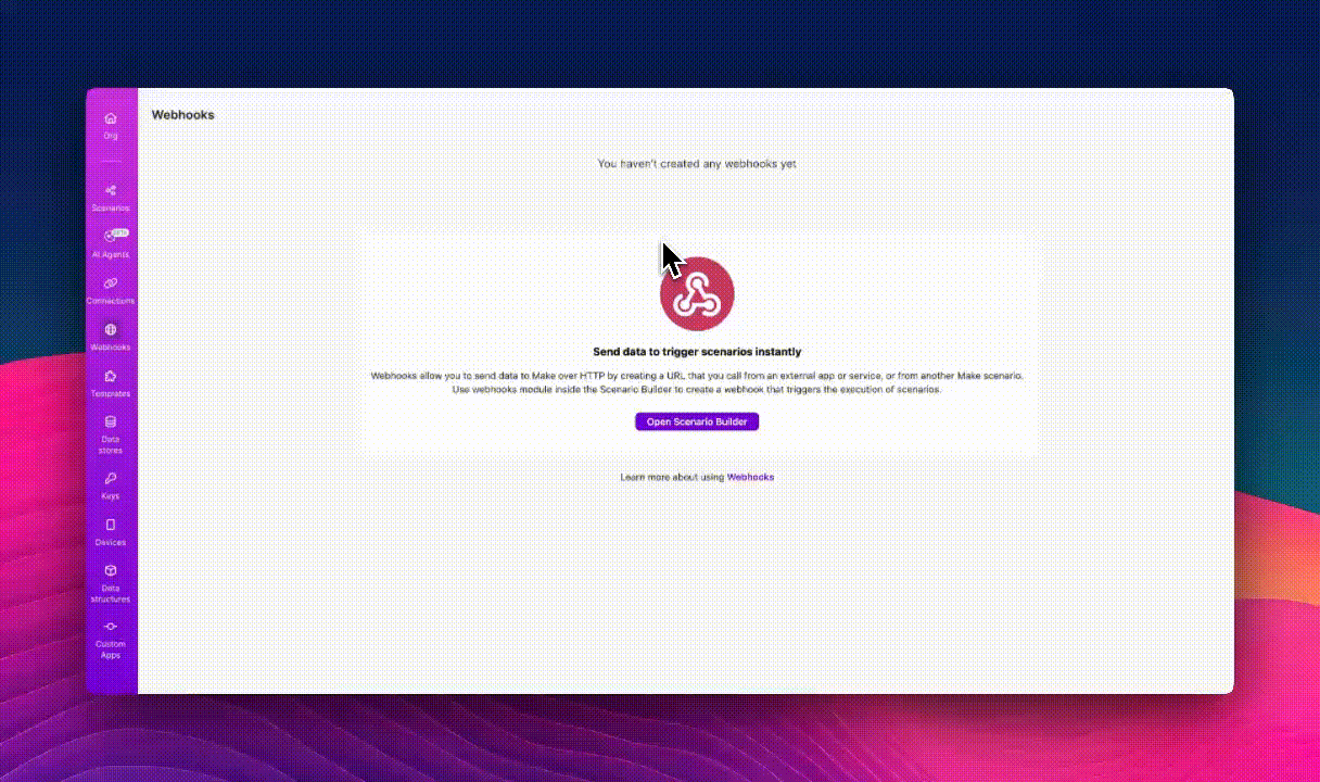 How To Create A Webhook In Make Gi
