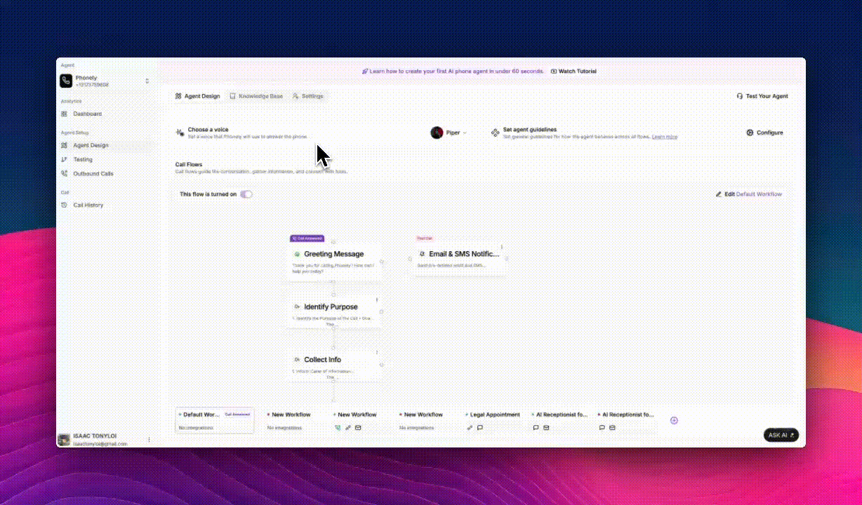 Interruption Settings Phonely Gi