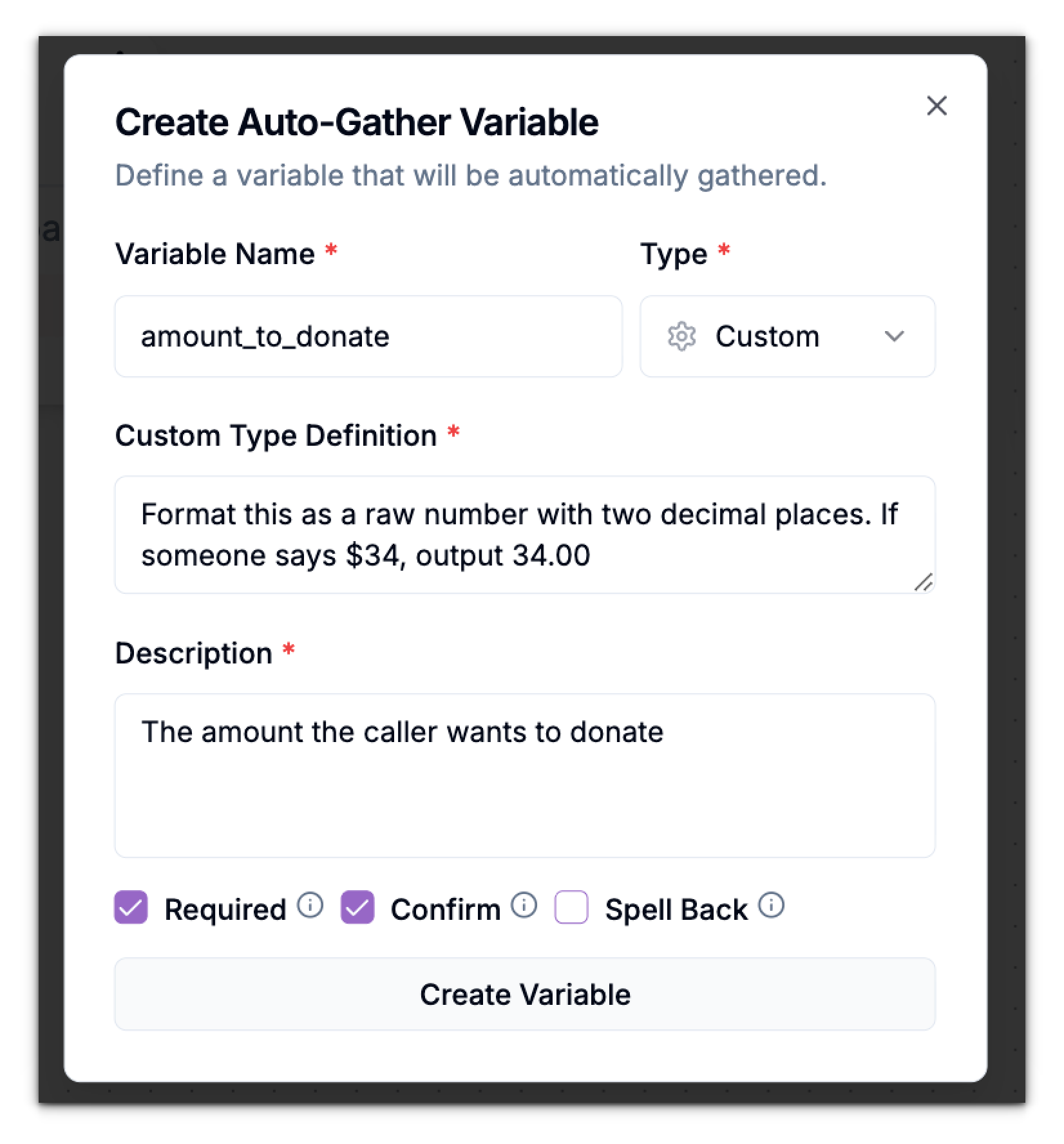 Custom Auto Gather Variables Pn Custom Auto Gather Variables Pn