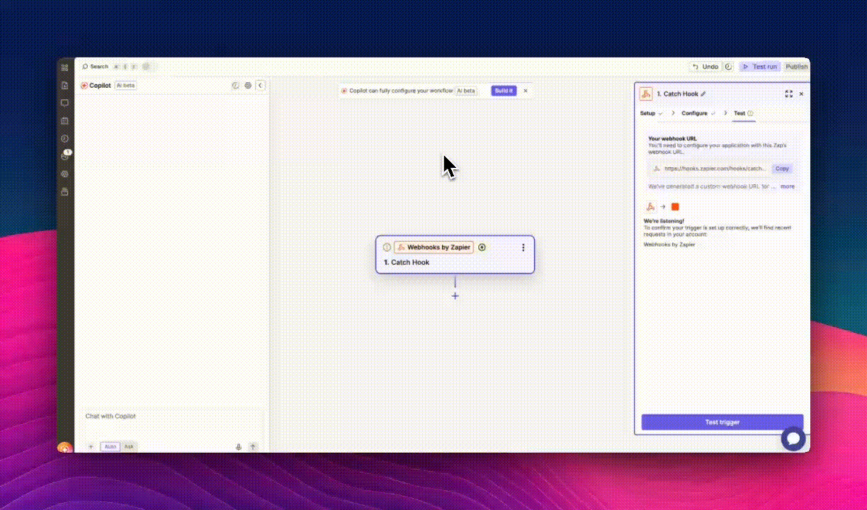 Configure And Test Zapier Webhooks Gi