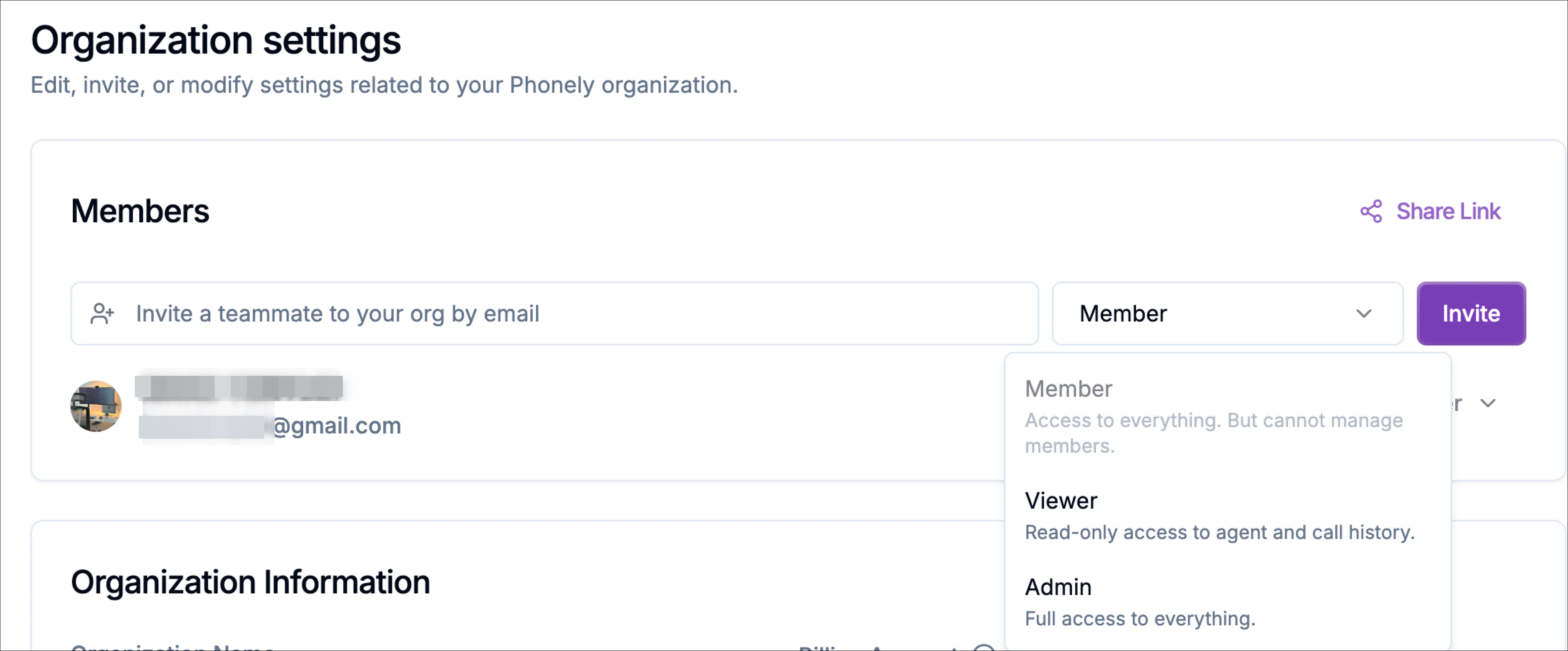 Organizationalsettings