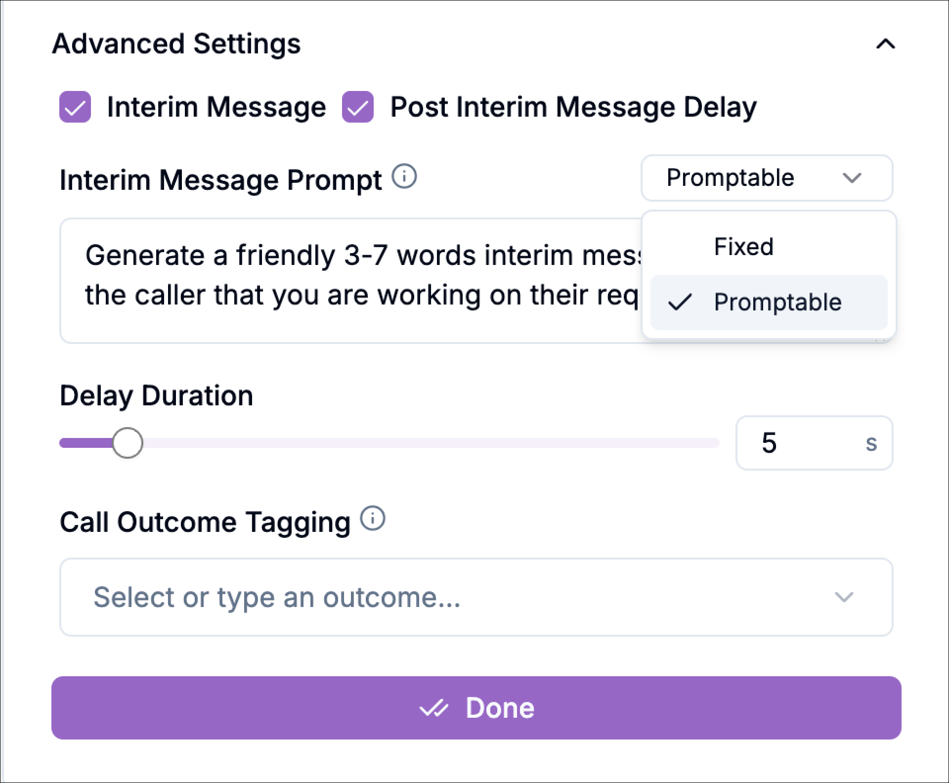 Precallfilteradvancessettings