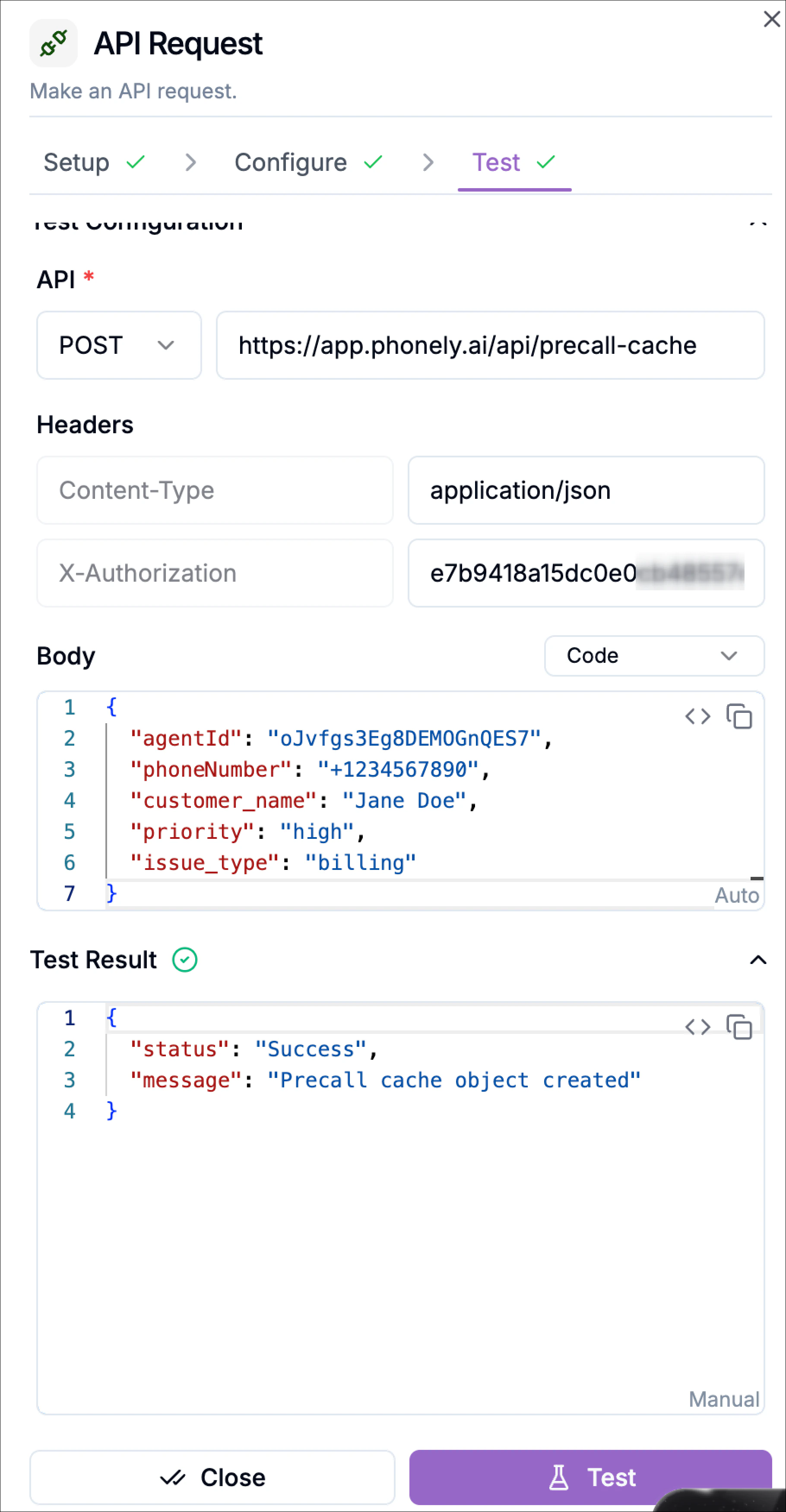 Testprecallapirequest Testprecallapirequest