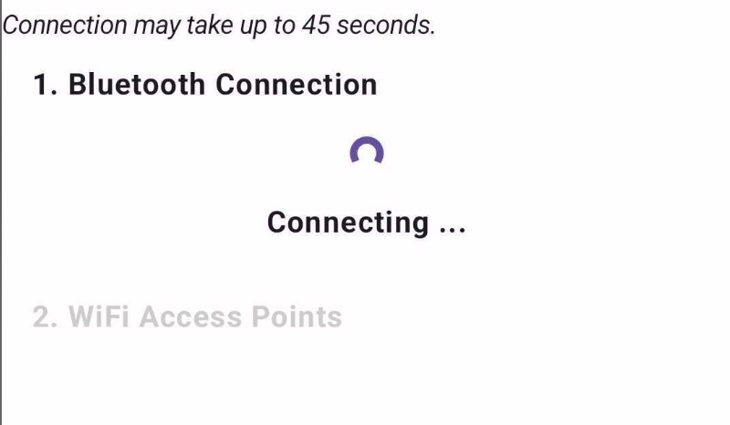 Wait for connection
