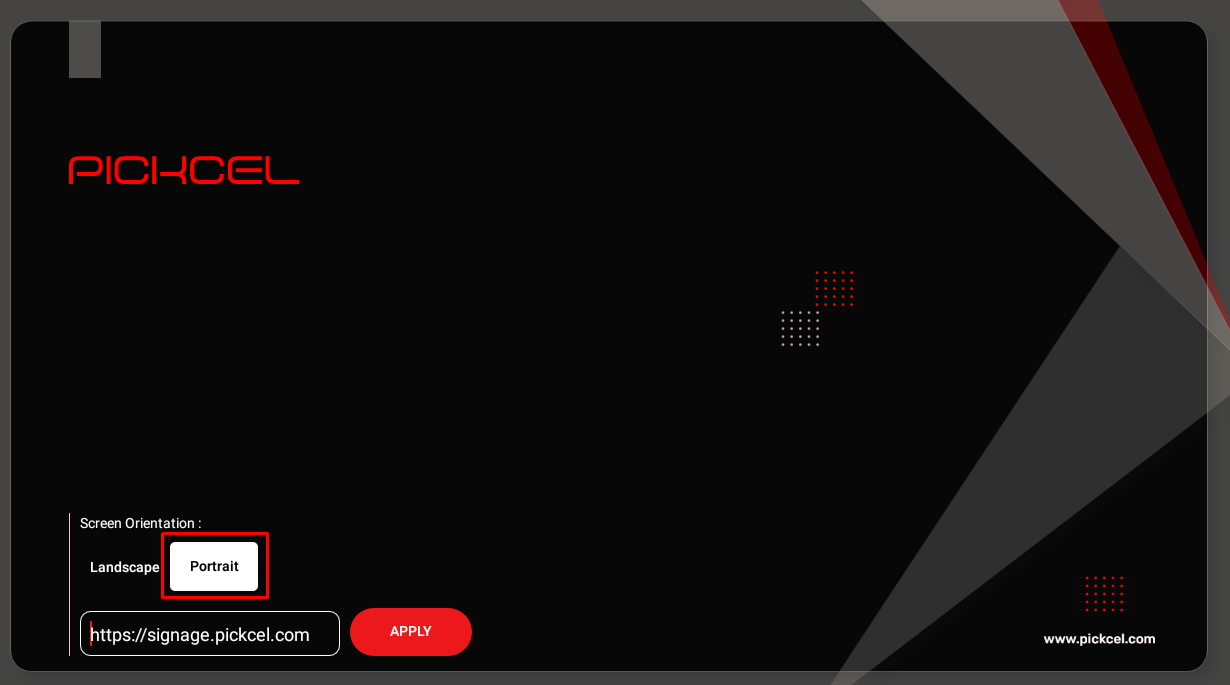 Click Settings button